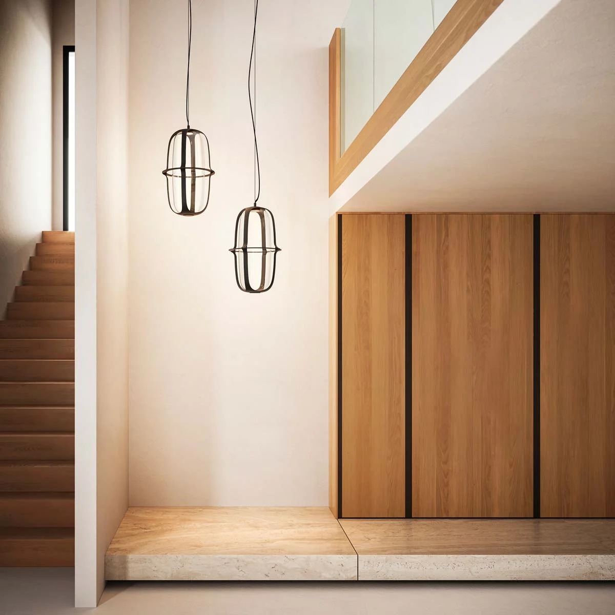 Lampada a sospensione in vetro KOOI di Studio Shuu per Kdln