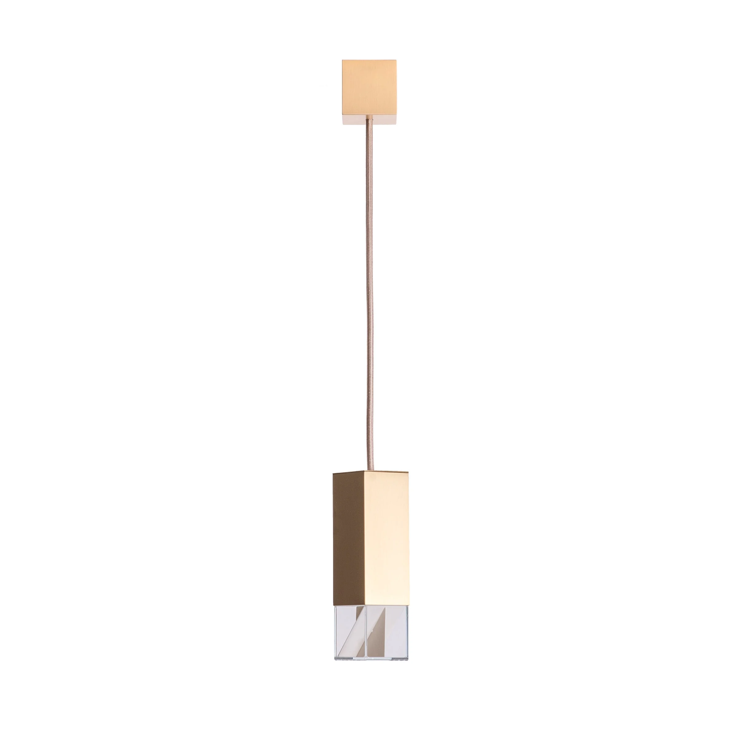 Lampada a sospensione in ottone LAMP/ONE di Formaminima