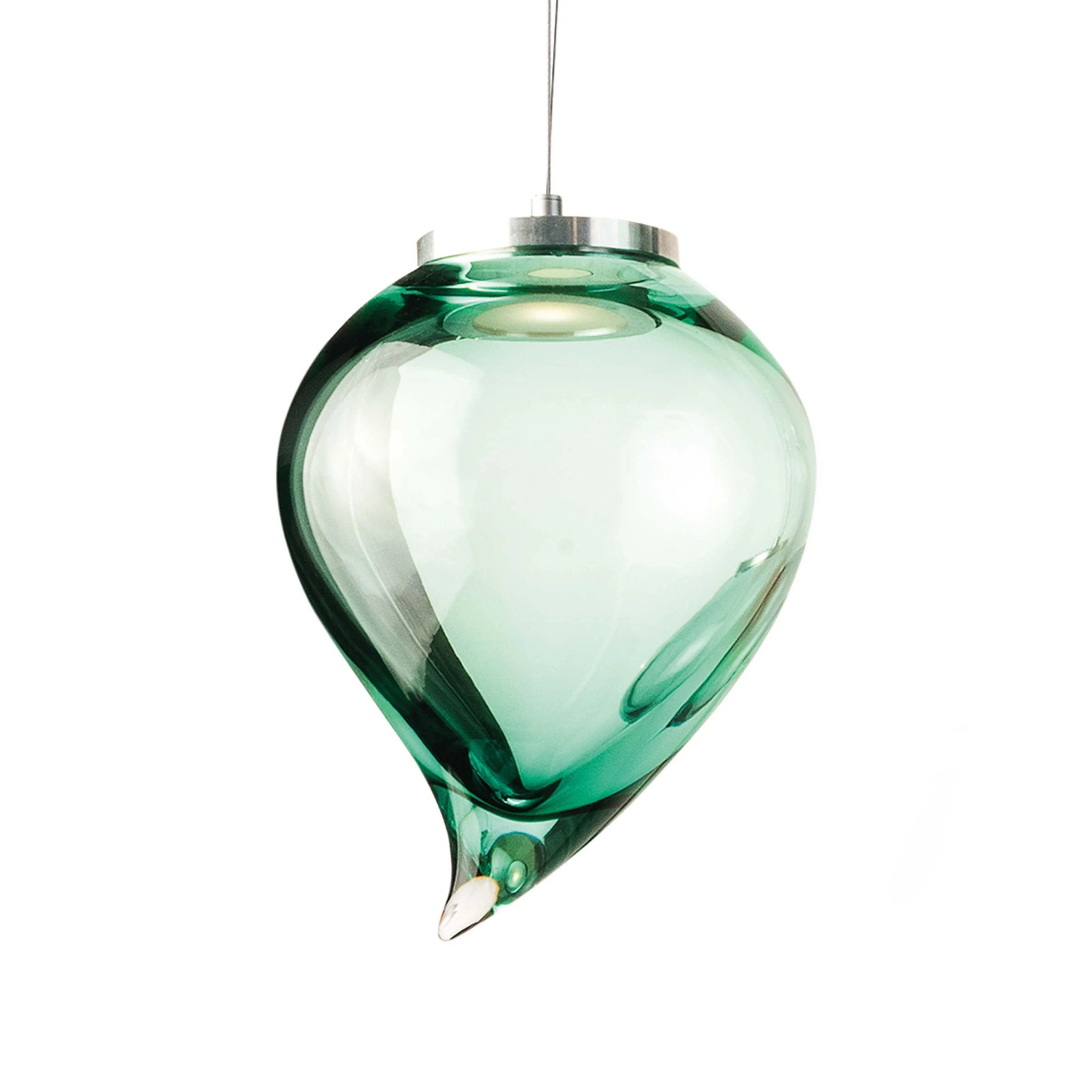 Lampada a Sospensione in Vetro di Murano FLIK di Karim Rashid per Purho