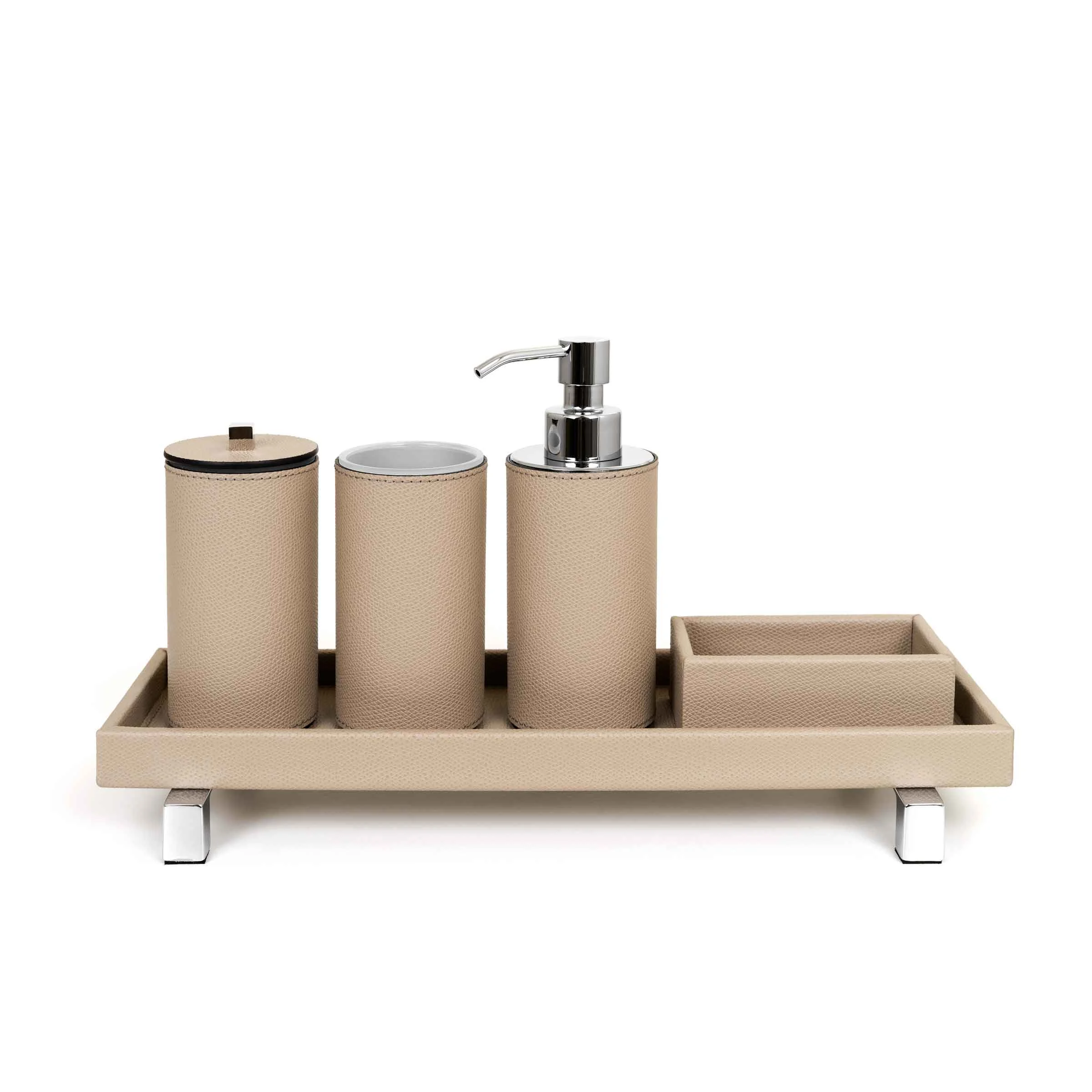 Set Bagno in Pelle POSEIDON di Pinetti