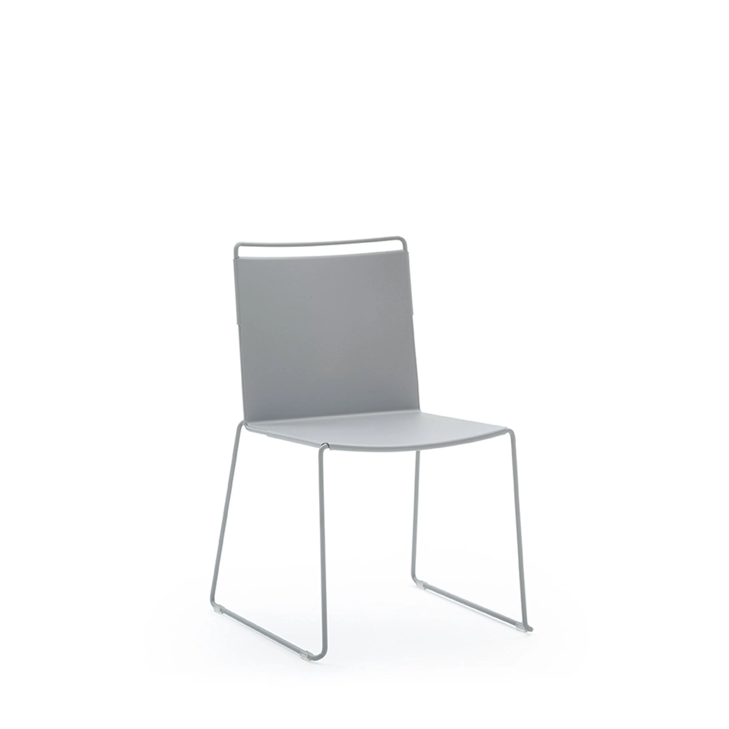 Grey-Metal-Chair-DAISY-Vigano-DYC7ERAL7004-1.webp Sedia Impilabile in Metallo DAISY di Viganò