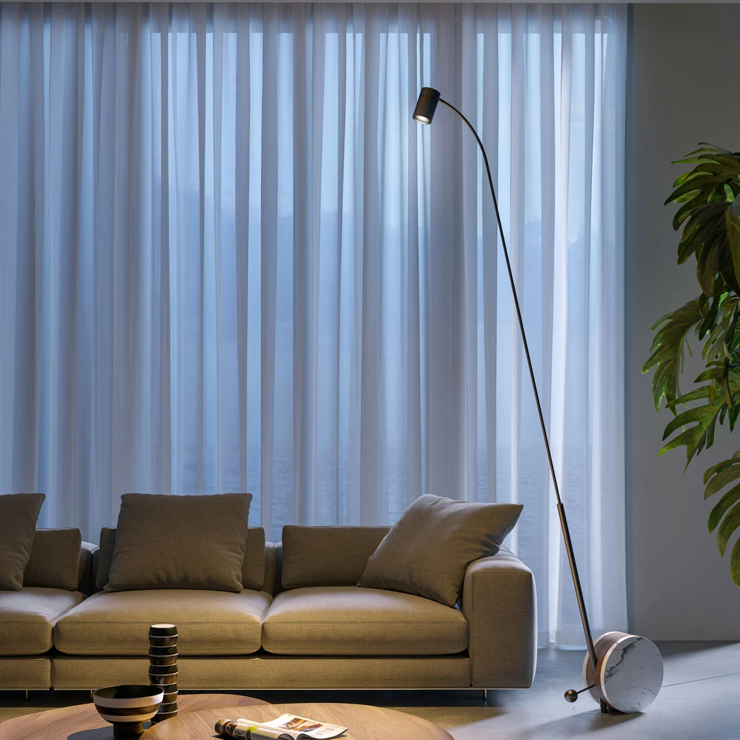 Lampada da Terra Regolabile CHIOCCIOLA 11 di Ahlux per Lumen Center