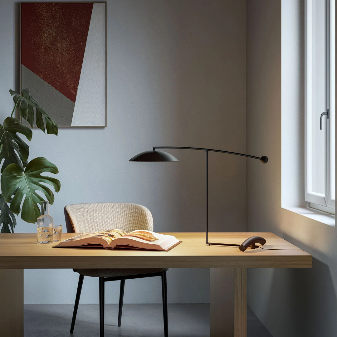 Lampada da Tavolo Orientabile ORBIT di Kevin Gray per Lumen Center
