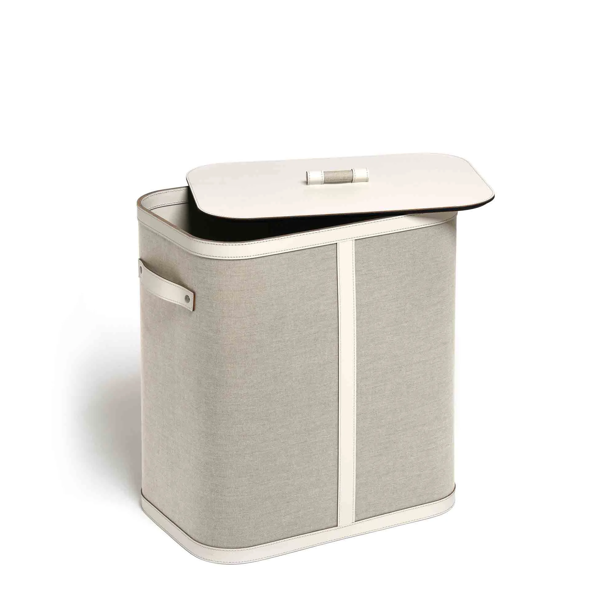 Cesto Portabiancheria Rettangolare in Pelle PENELOPE di Pinetti