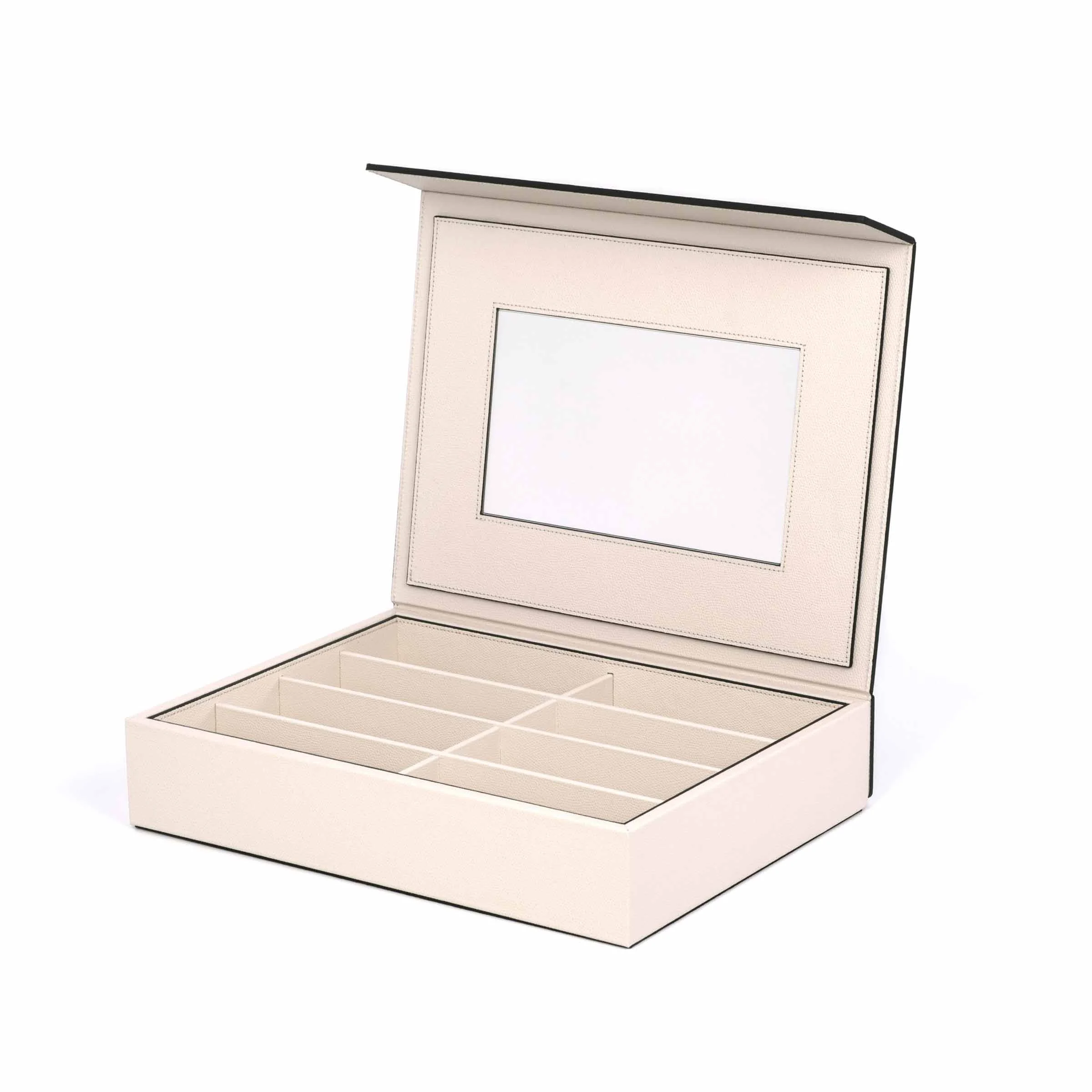 Cofanetto per Occhiali con Specchio in Pelle EYEGLASS di Pinetti