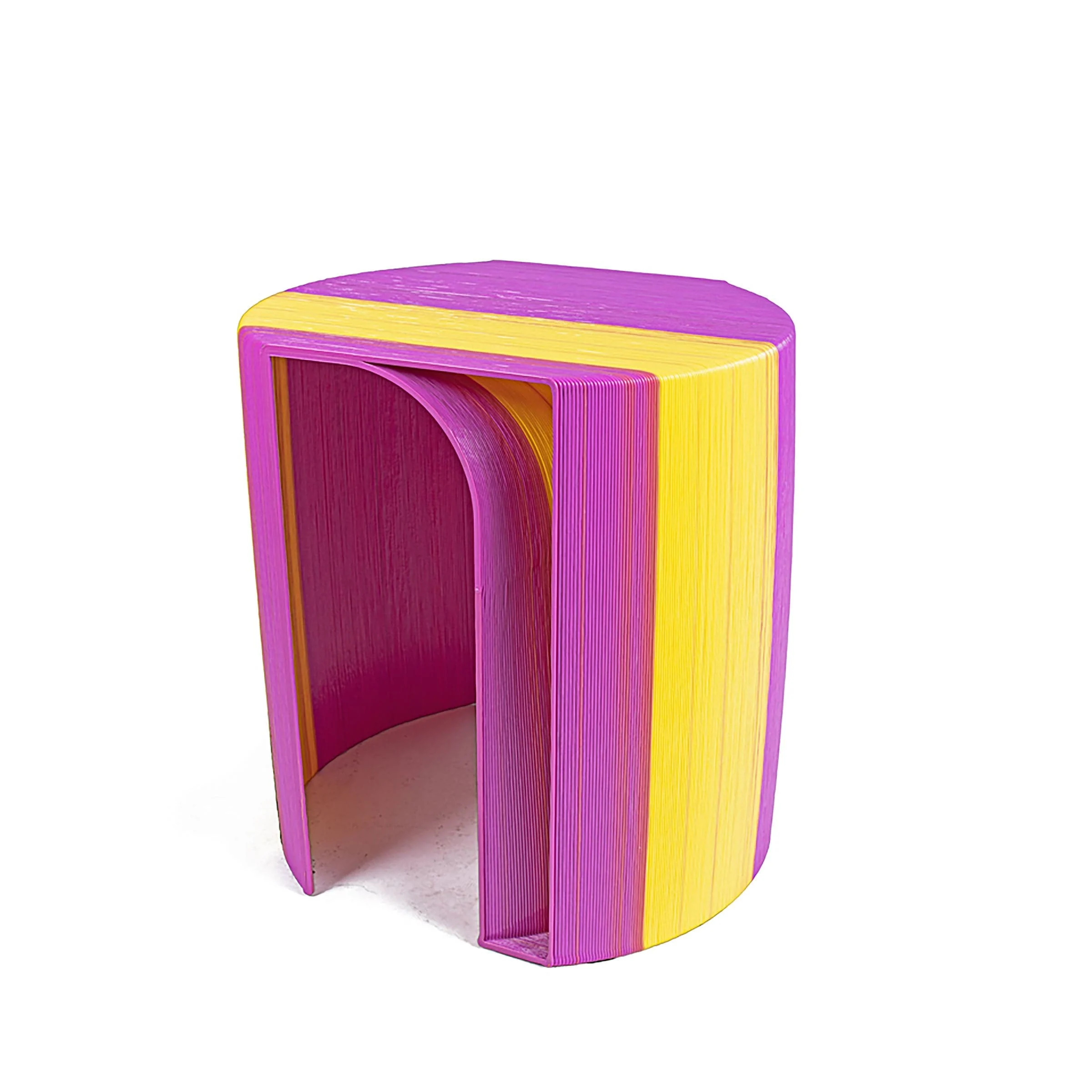 Tavolino laterale e sgabello stampati in 3D ANACAPRI di Mediterranea Design
