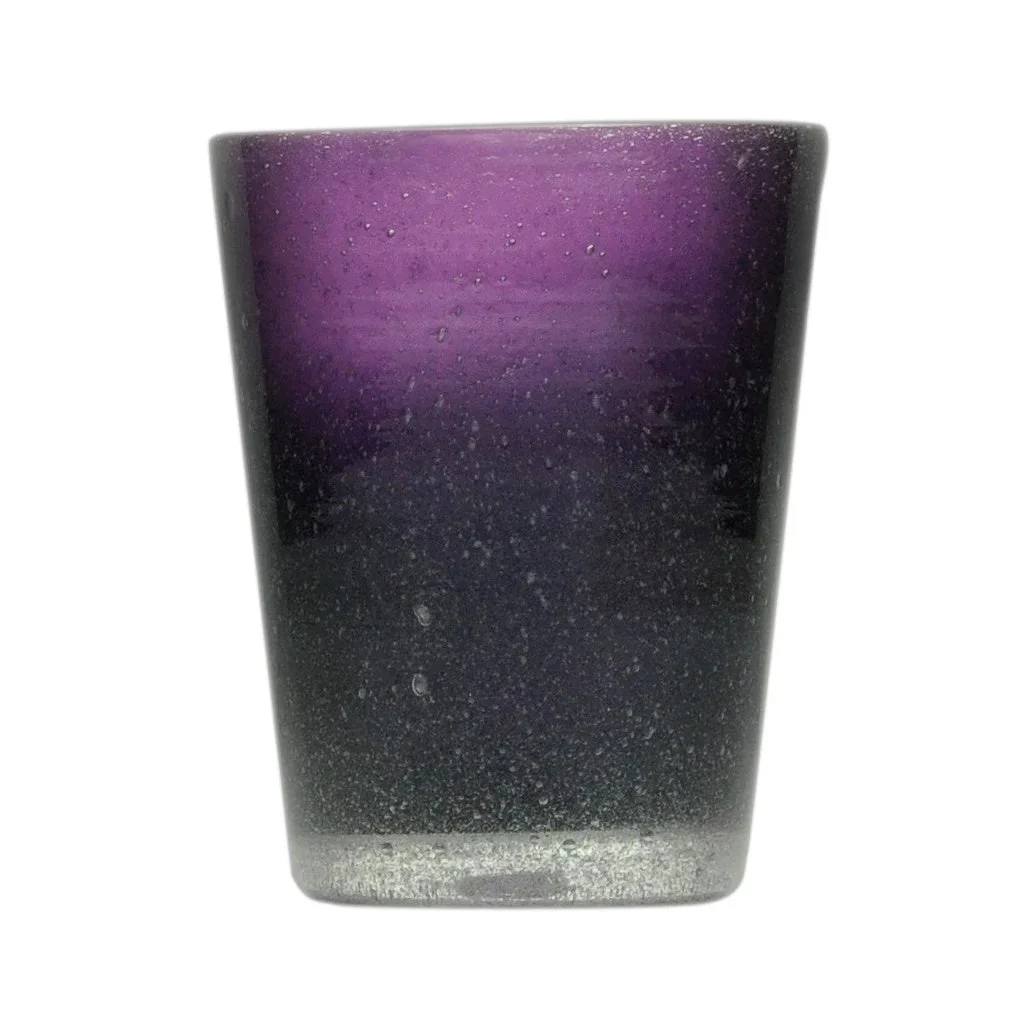 Zani Serafino Tumbler Bicchiere Acqua Violet 30cl in Pasta di Vetro