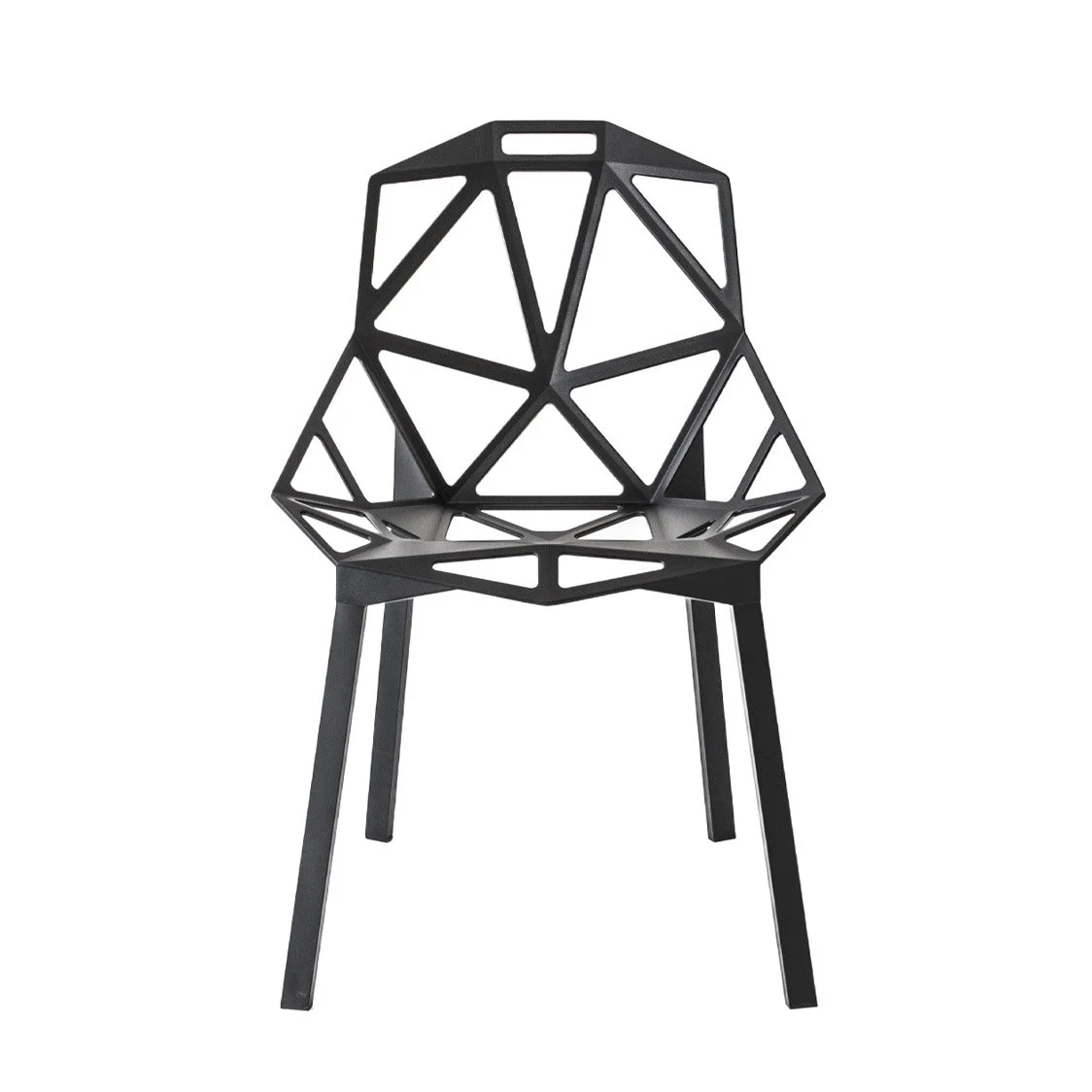 Sedia Impilabile da Esterno ONE in Alluminio Anodizzato di Konstantin Grcic per Magis