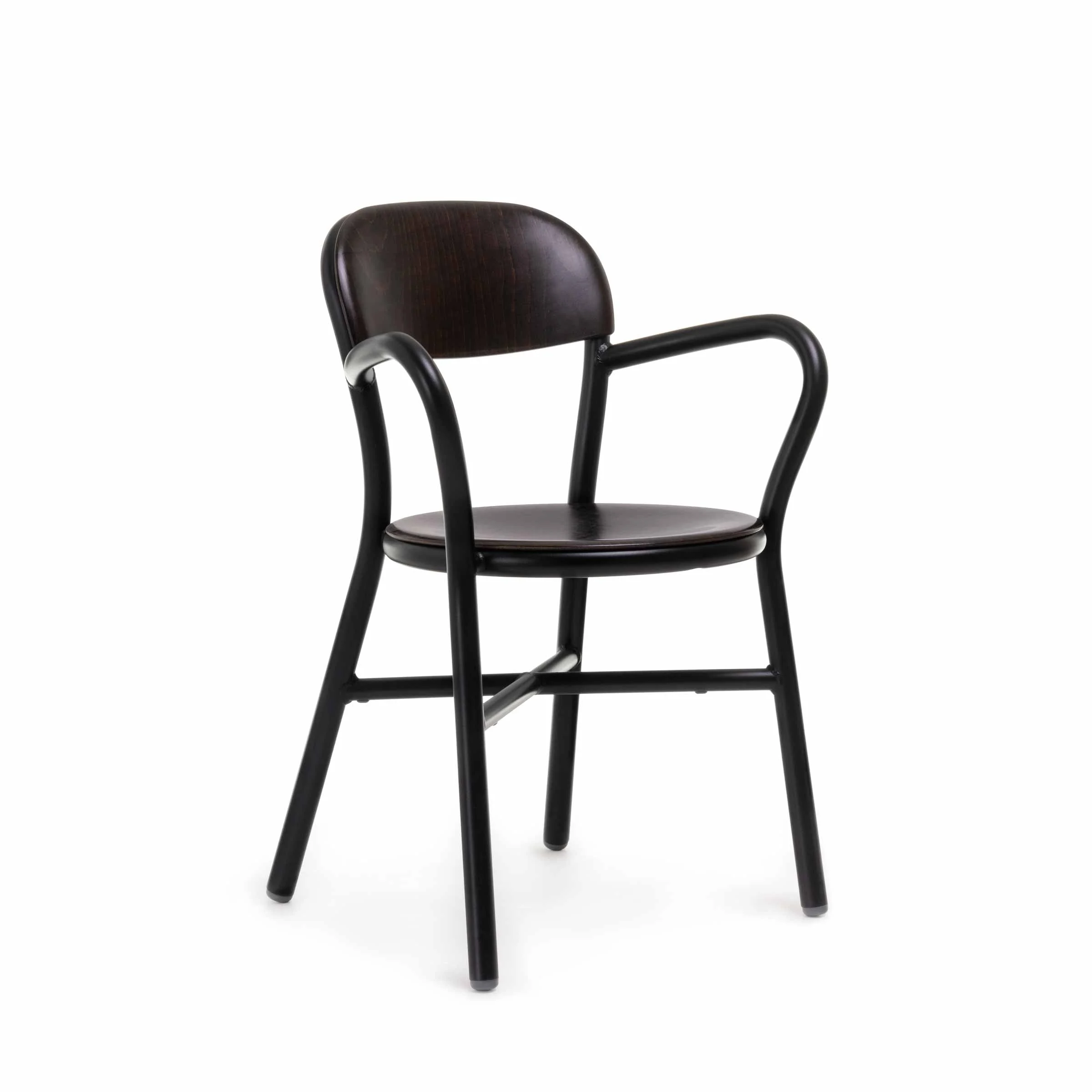 Sedia Impilabile con Braccioli PIPE di Jasper Morrison per Magis