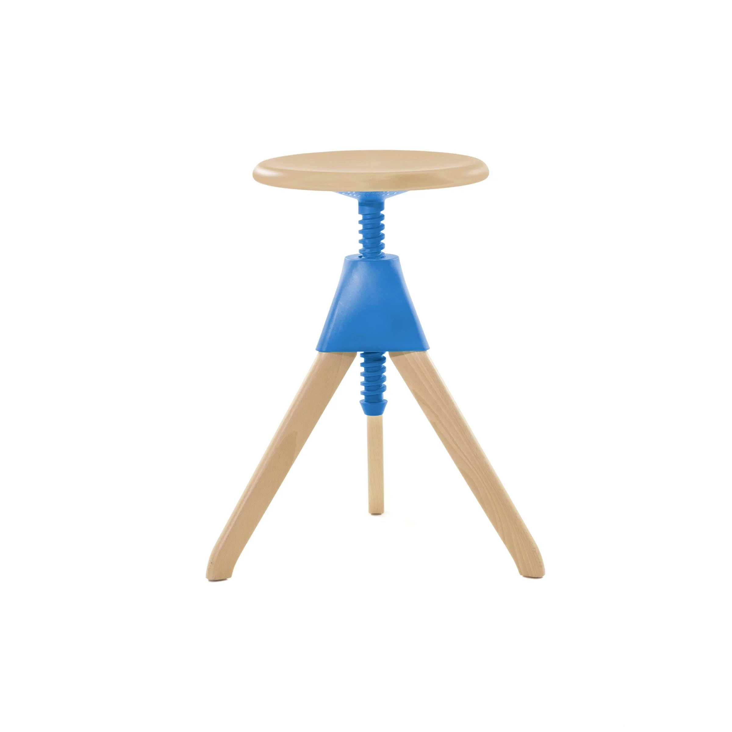 Magis_the_wild_bunch_jerry_SD3954_blue_01.webp Sgabello Regolabile in Legno JERRY di Konstantin Grcic per Magis