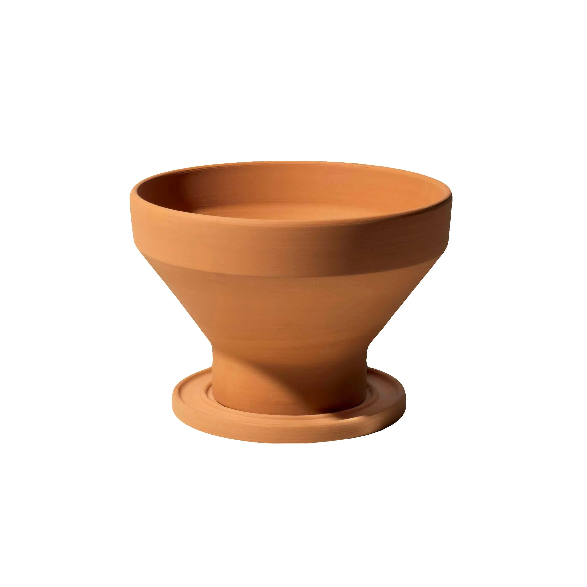 Set di Due Vasi Impilabili in Terracotta MIRA & PILA di Giulio Iacchetti per Internoitaliano
