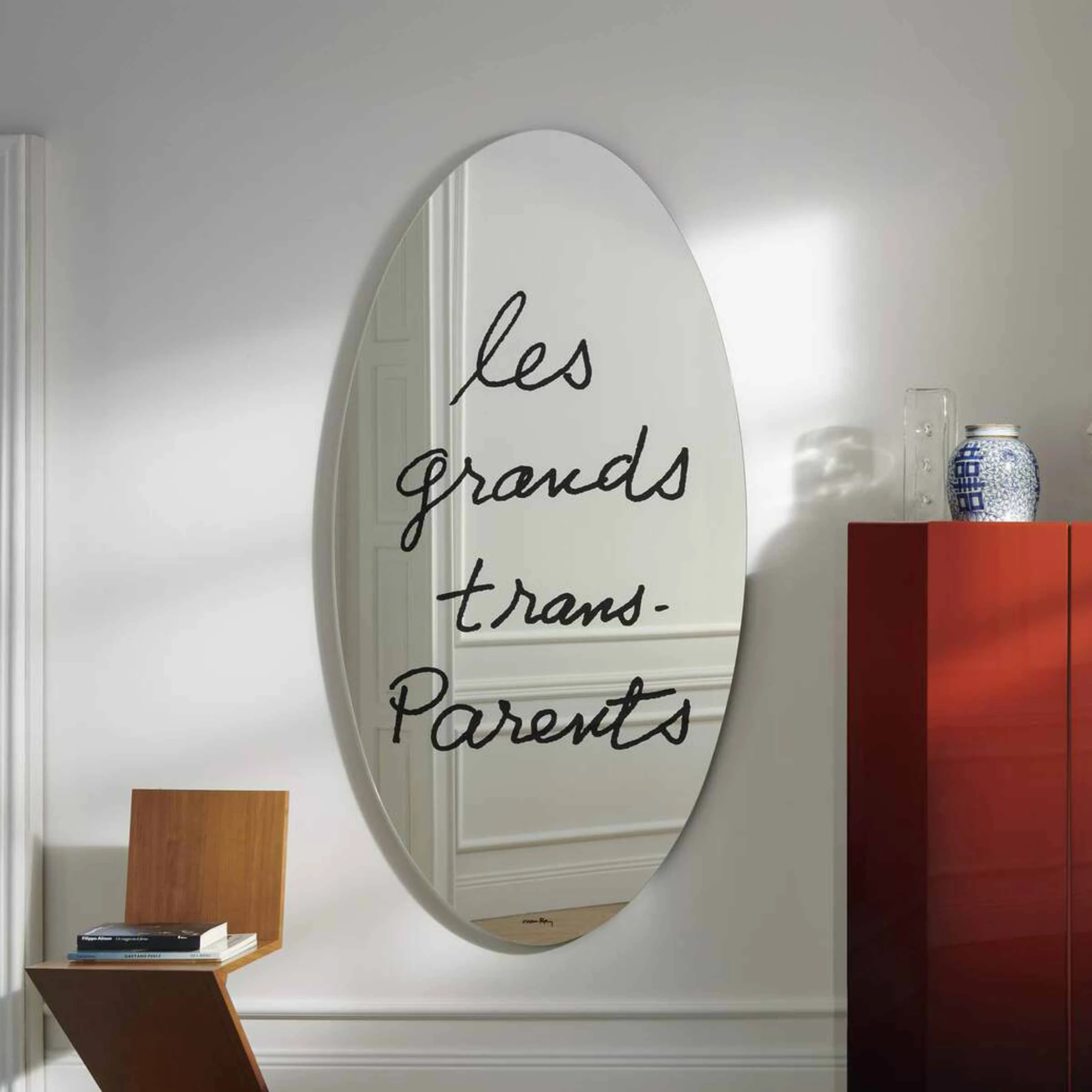 Specchio Serigrafato LES GRANDS TRANS-PARENTS di Man Ray per Cassina