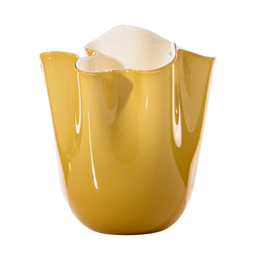 Vaso in Vetro di Murano FAZZOLETTO di Fulvio Bianconi per Venini