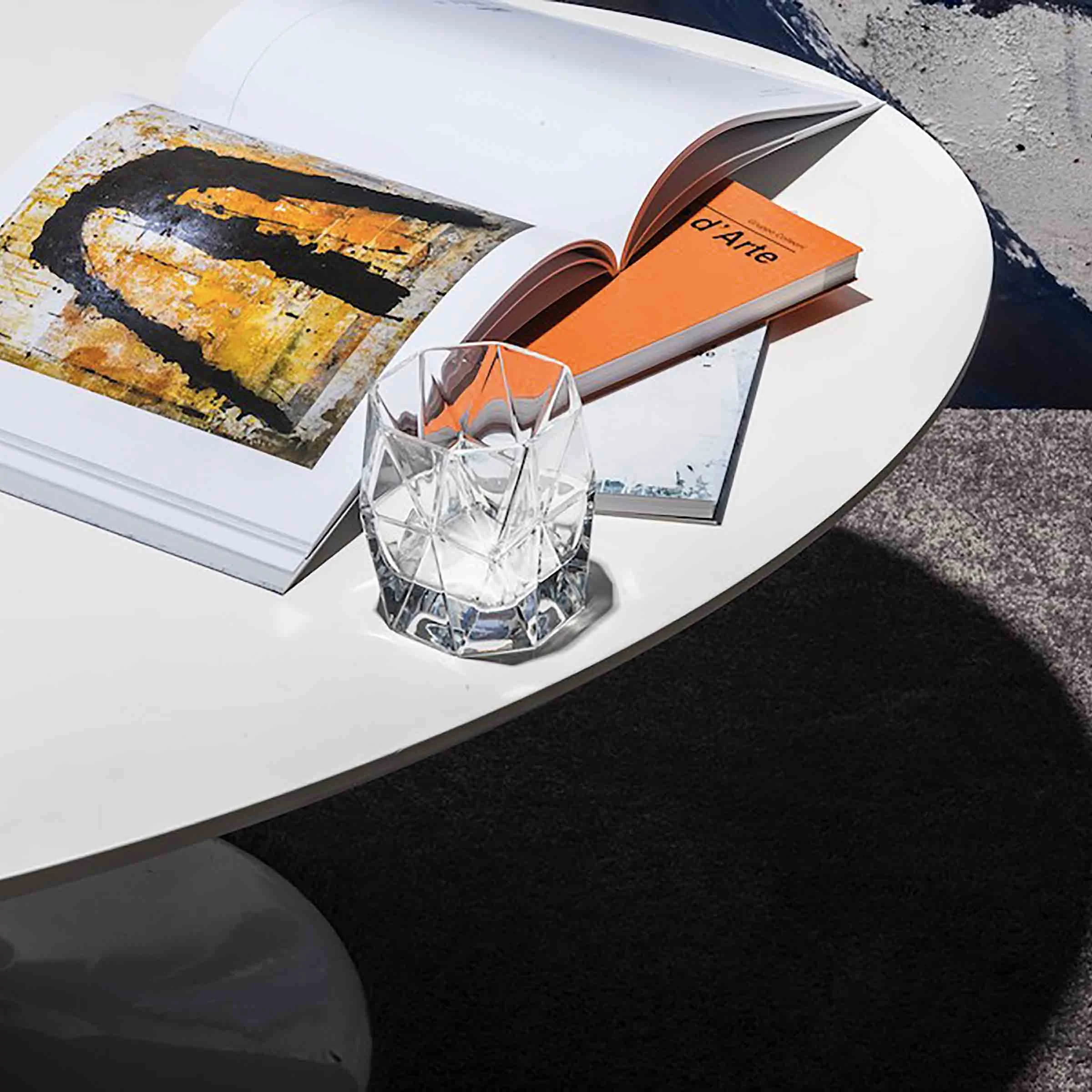 Set di Sei Bicchieri da Acqua in Vetro di Murano DIAMOND di Karim Rashid per Purho