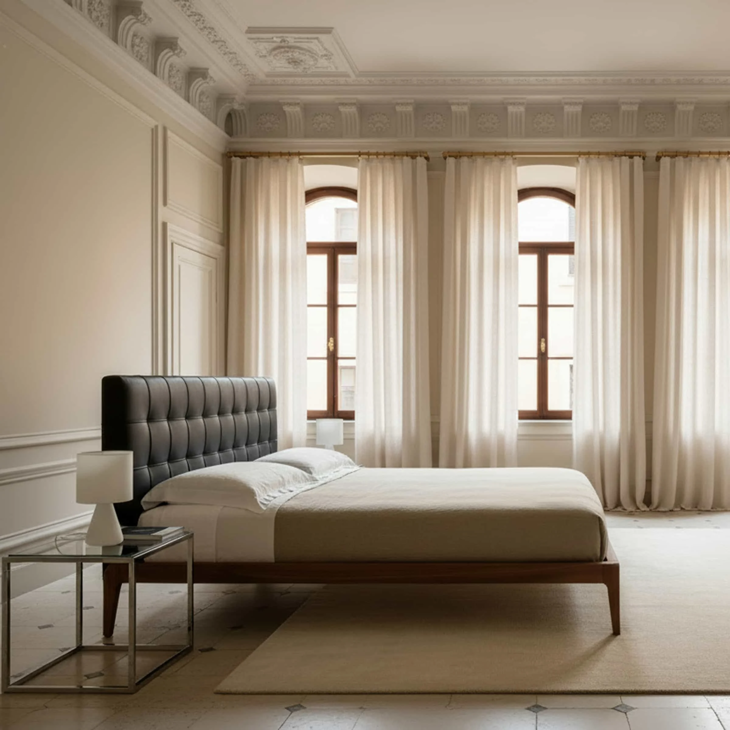 Letto in legno di noce SIG.RE by Dale Italia