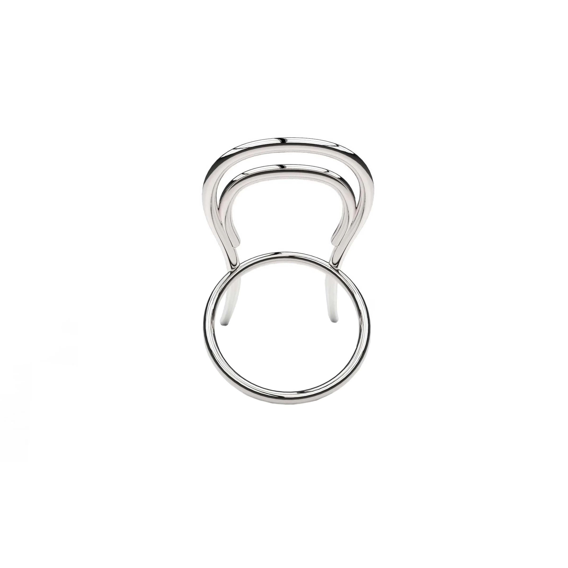Anello in Acciaio Nichelato OMAGGIO A THONET di Odo Fioravanti per Cyrcus Design