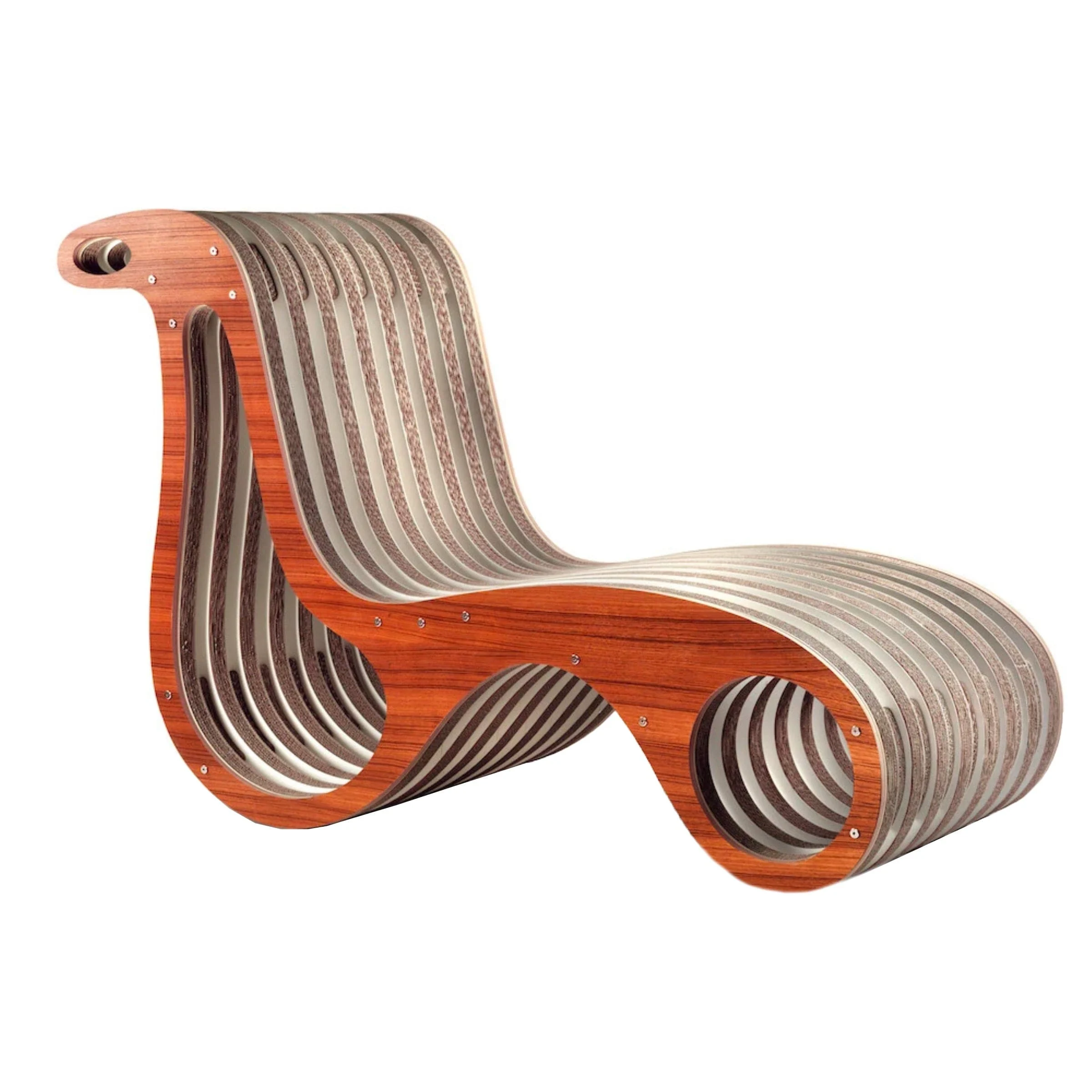 Chaise Longue in Cartone e Legno X2CHAIR
