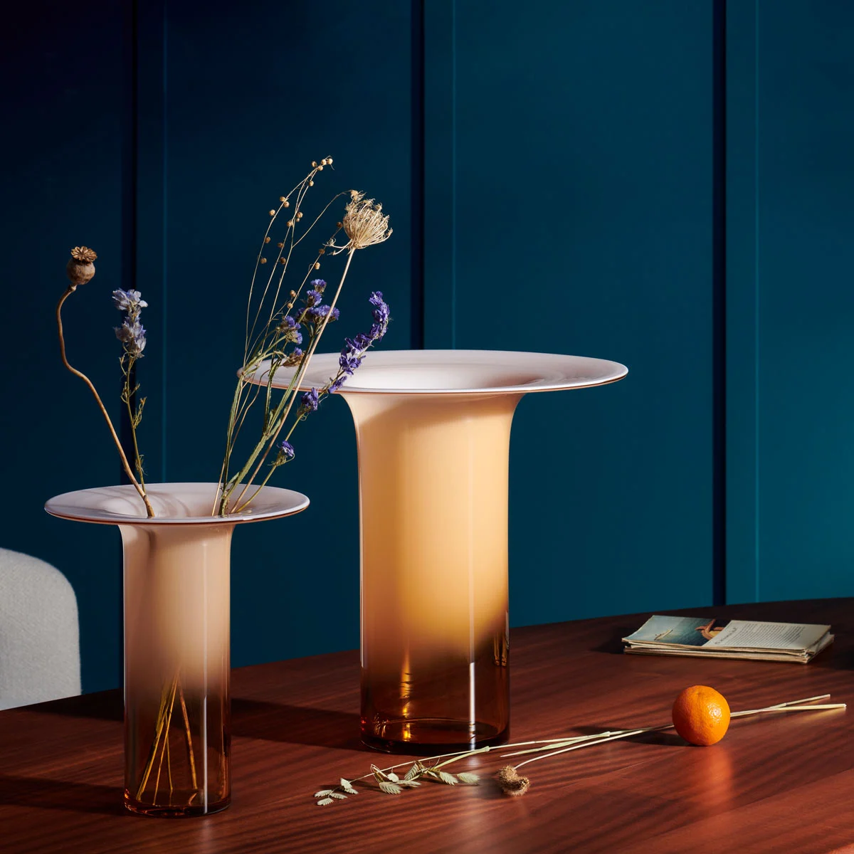 Vaso in Vetro Veneziano Soffiato SILVAN, di Cassina