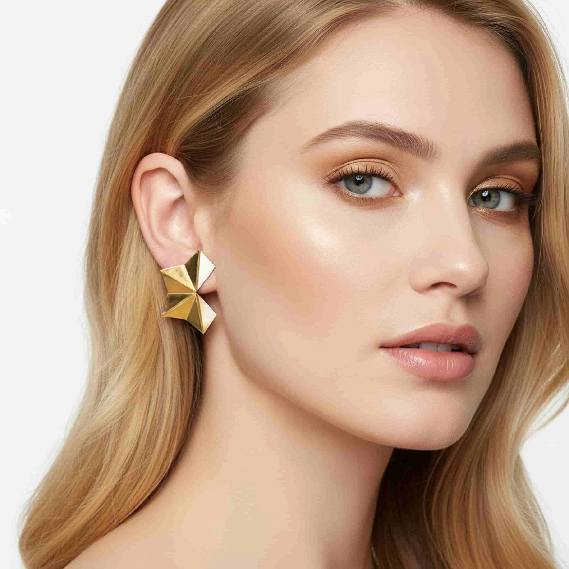 Orecchini in Bronzo ORIGAMI di Camilla Carli