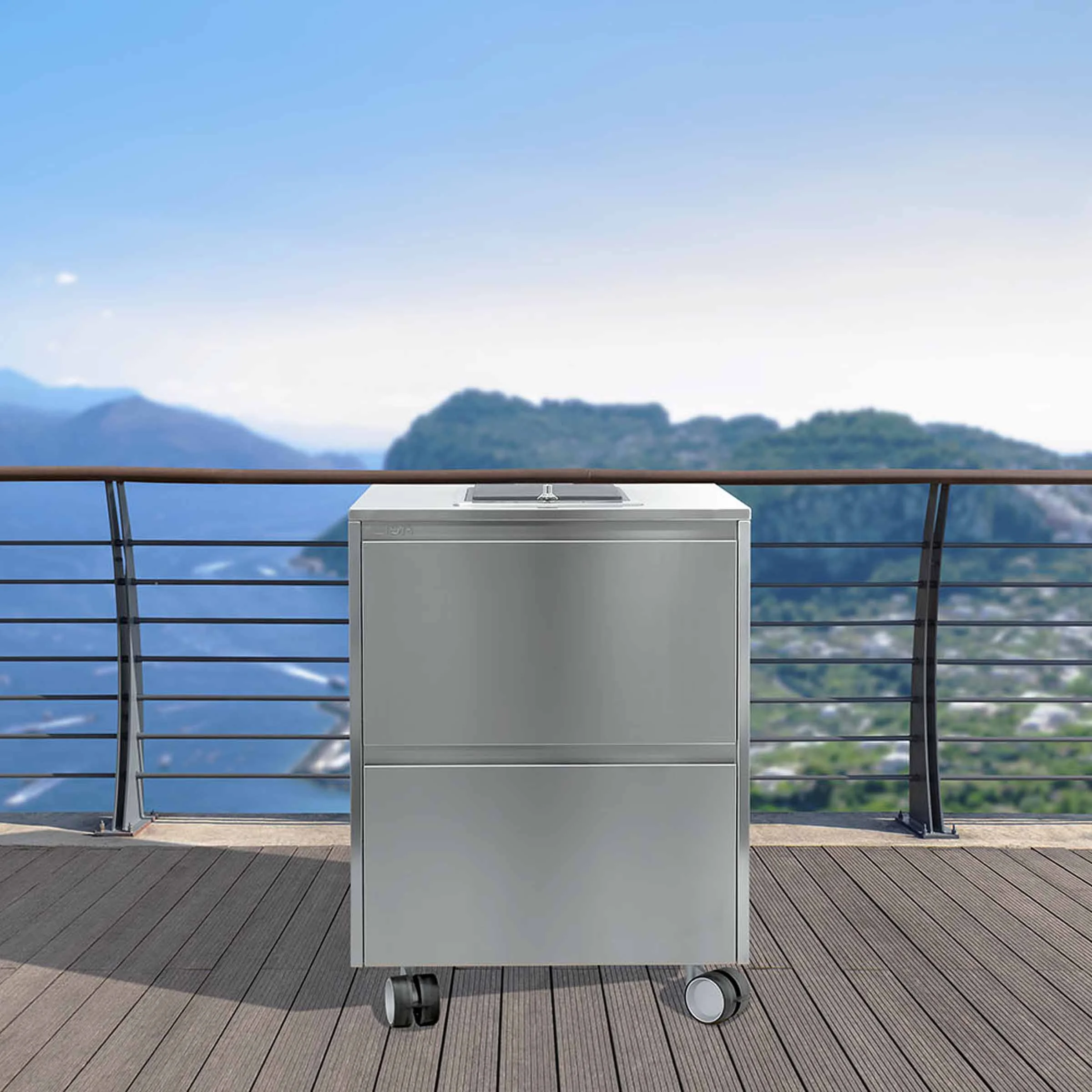 Cucina per Esterni in Acciaio Inox GIUDECCA Due Cassetti di LISA