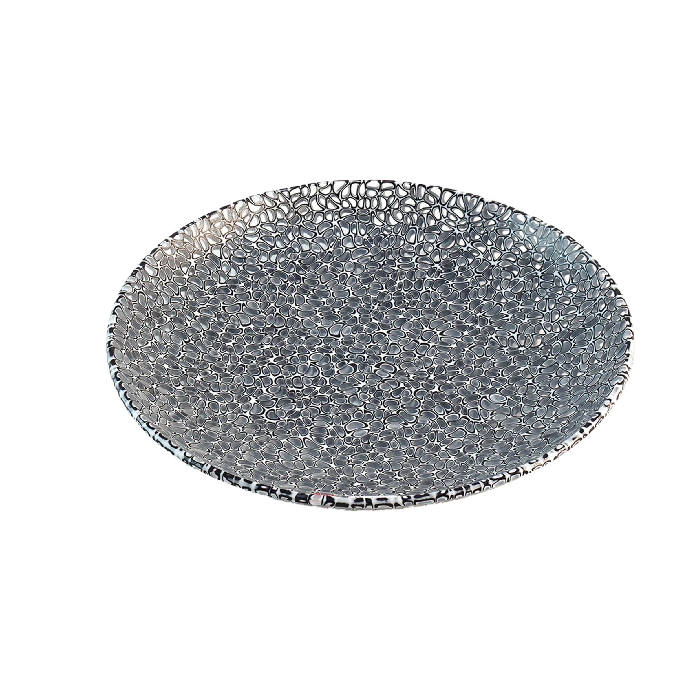 Centrotavola in Vetro di Murano Grigio MERLETTI