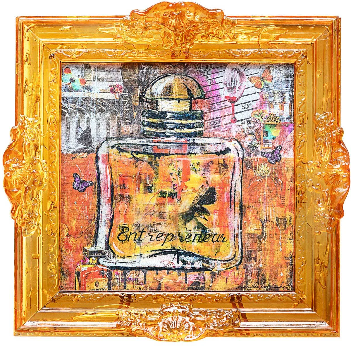 Dipinto ENTREPRENEUR di Ludmilla Radchenko - 84x84 cm. - Edizione limitata
