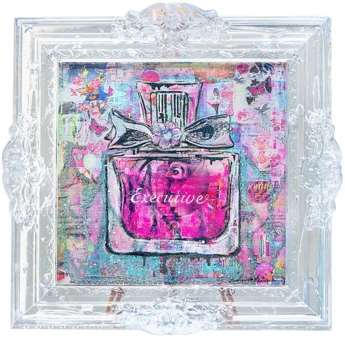 Dipinto EXECUTIVE di Ludmilla Radchenko - 84x84 cm. - Edizione limitata