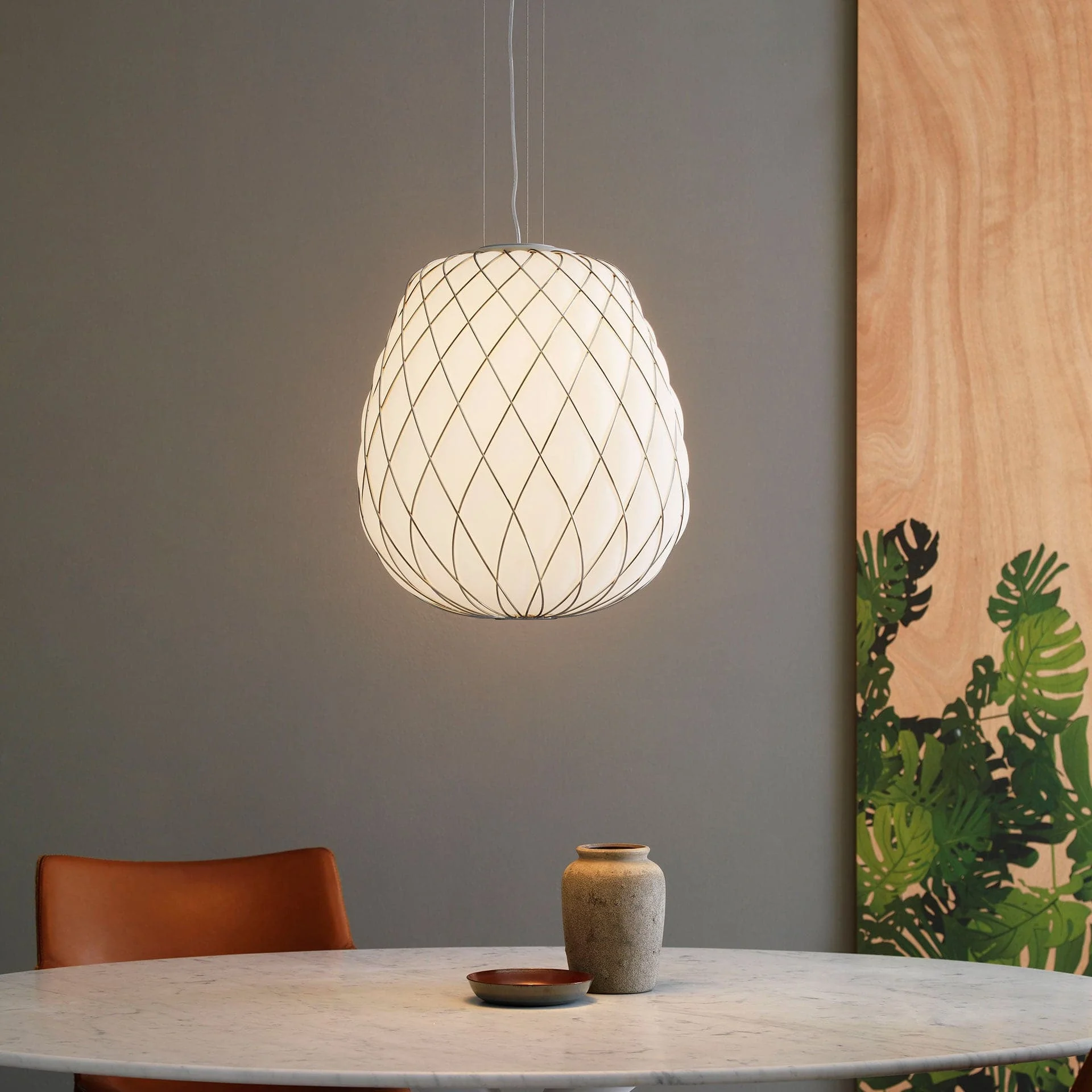 Lampada a Sospensione PINECONE Large Oro di Paola Navone per FontanaArte