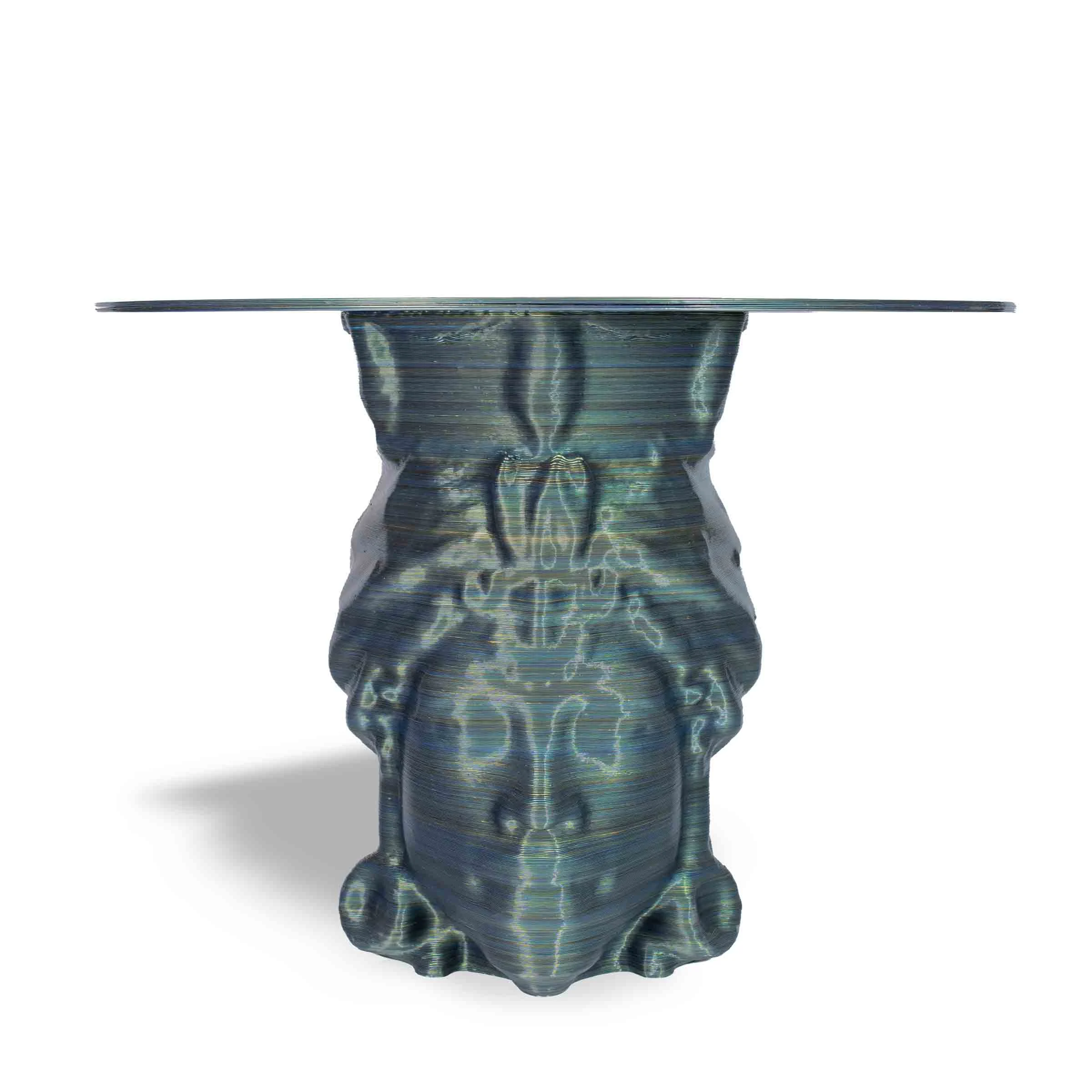 Tavolo da pranzo rotondo stampato in 3D MORO di Mediterranea Design