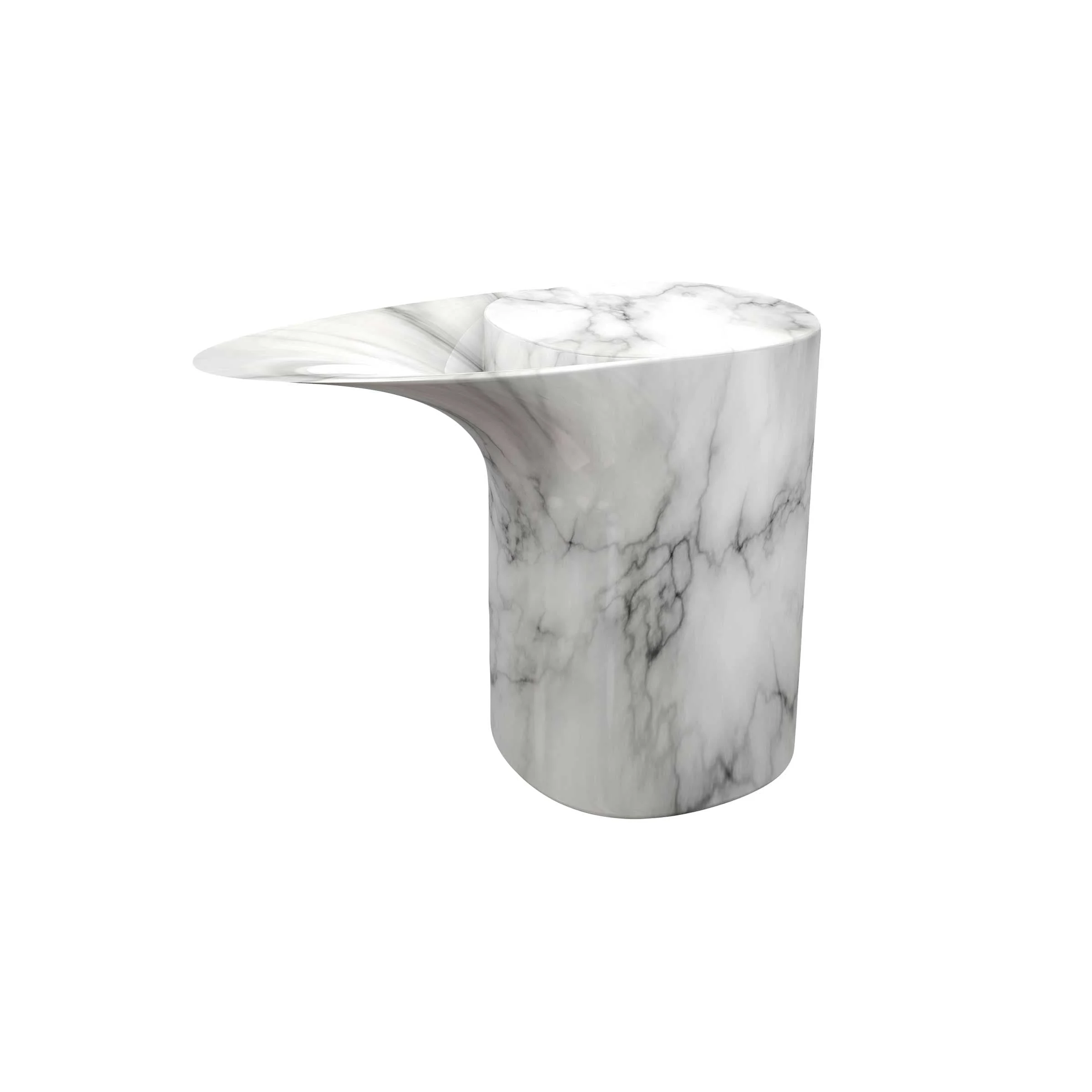 Tavolino in Marmo di Carrara PROTEO di Angeli Borgogni per Cyrcus Design - Edizione limitata