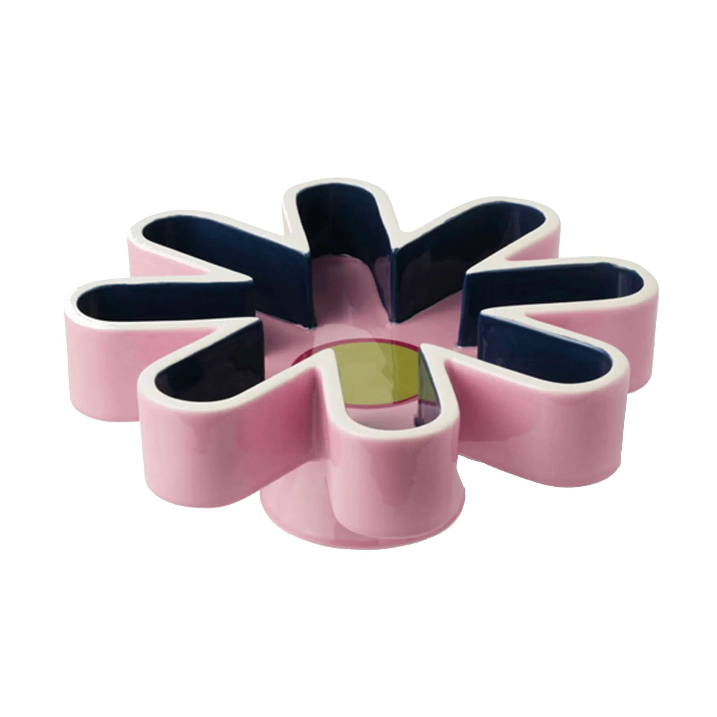 Centrotavola in ceramica BOLO Rosa di Karim Rashid per Bitossi Ceramiche - Edizione Limitata
