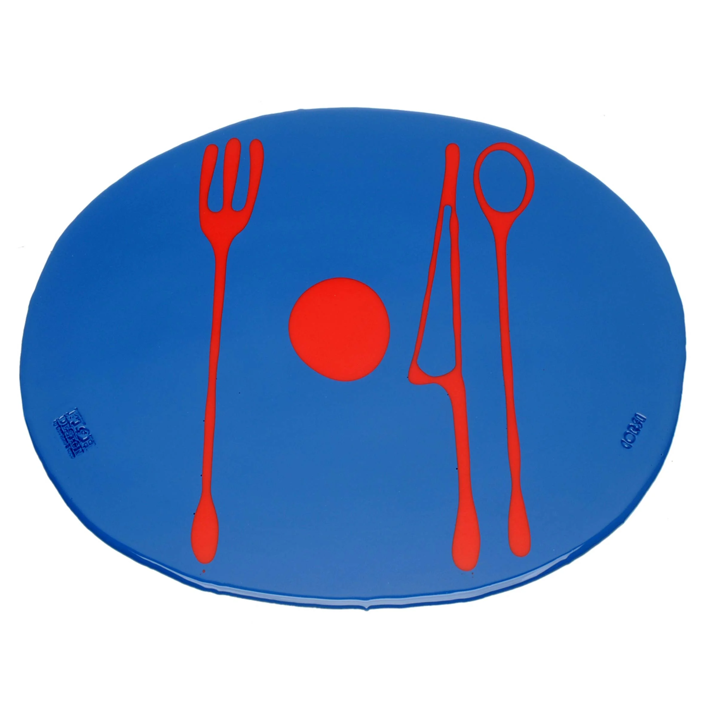 Tovaglietta TABLE-MATES Lavanda Scura e Corallo Opaco Set di 6 di Gaetano Pesce per Fish Design
