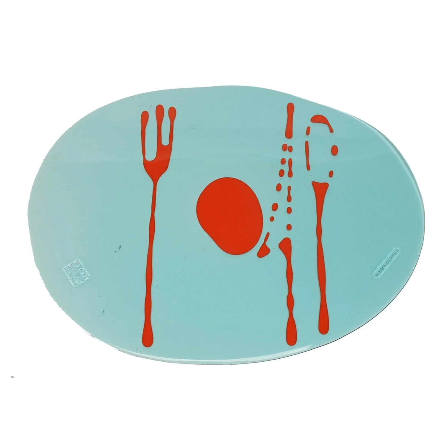 Tovaglietta TABLE-MATES Set di 6 Clear Aquamarin di Gaetano Pesce per Fish Design