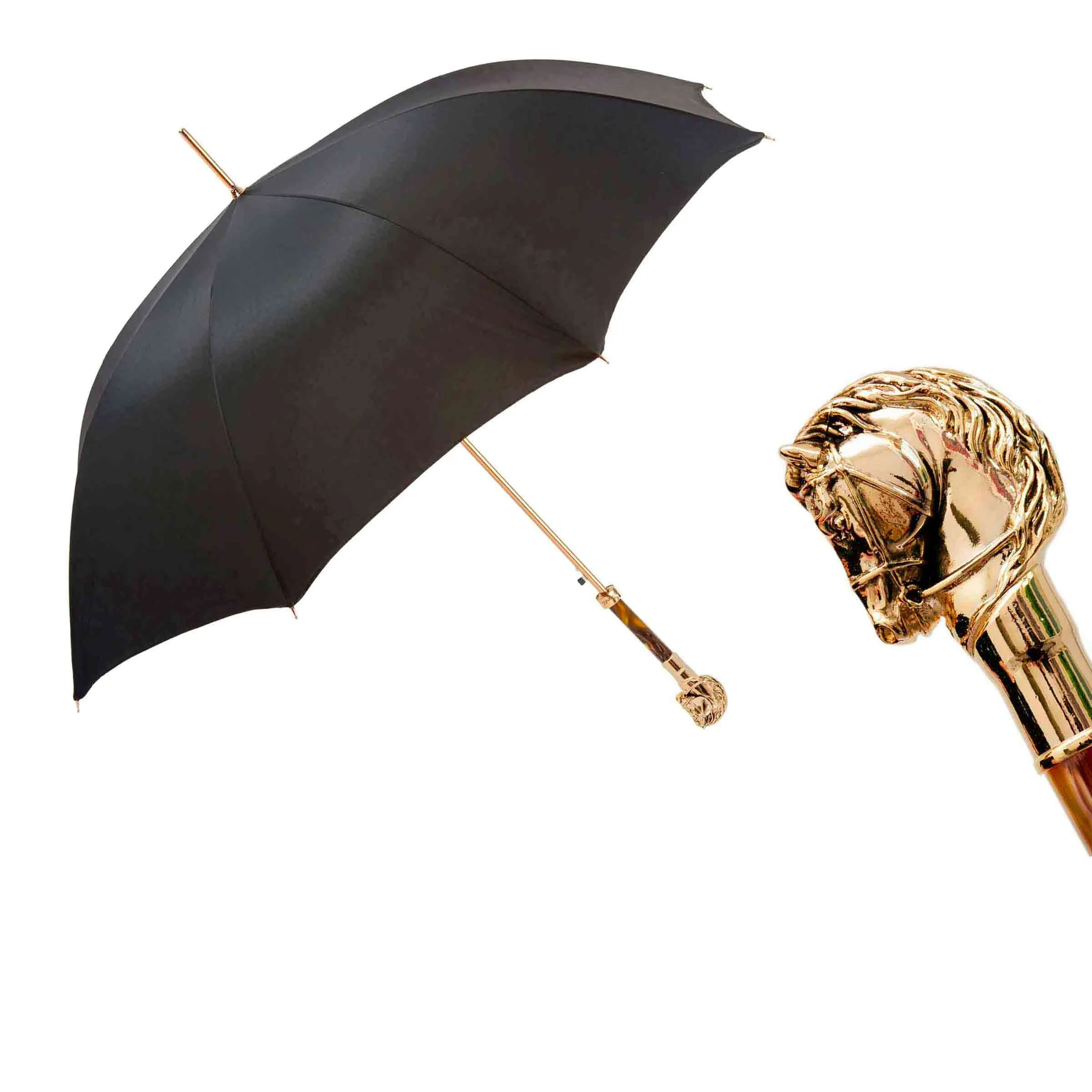 Ombrello GOLDEN HORSE con Manico in Metallo