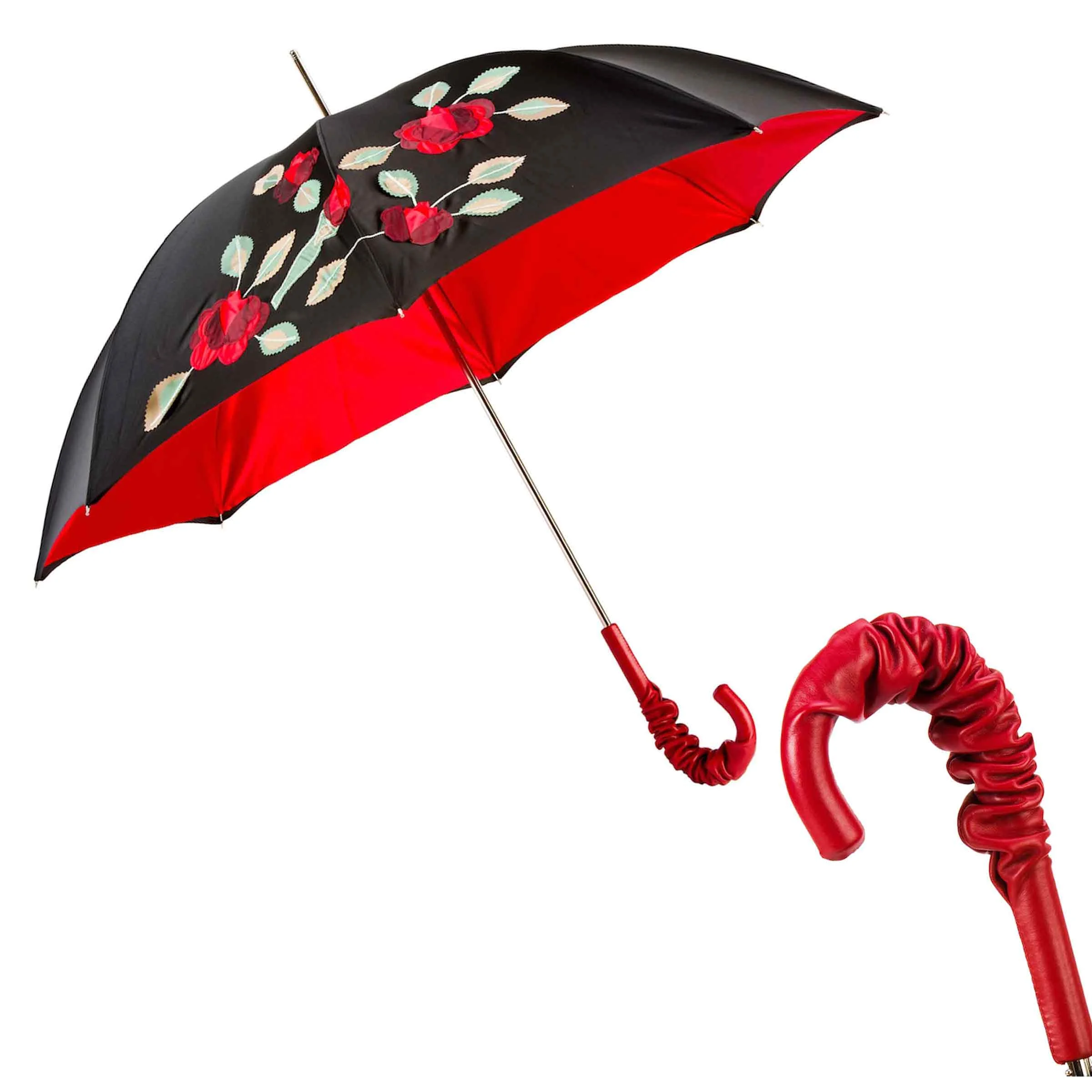 Ombrello SPANISH-FEEL con Manico in Pelle