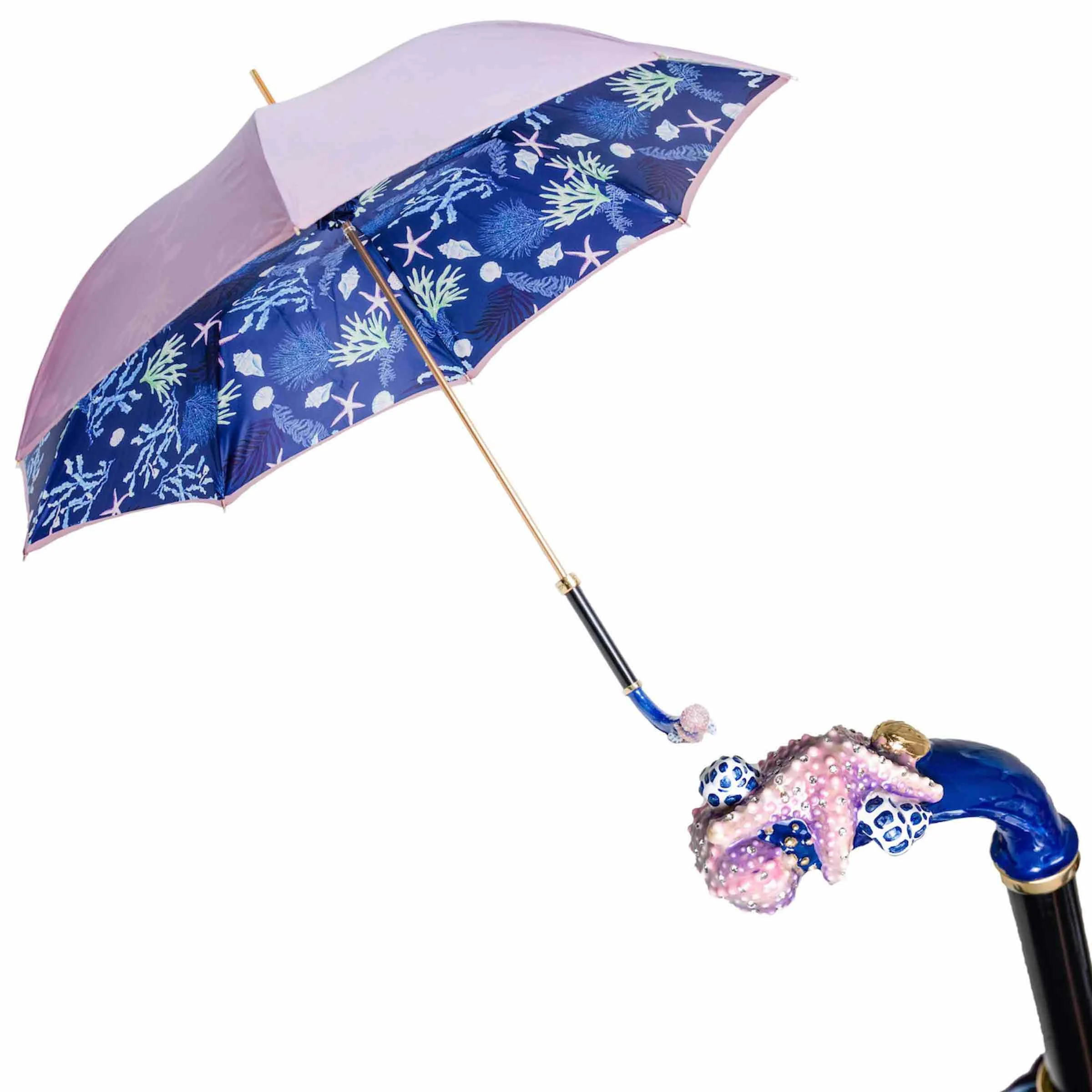 Ombrello STARFISH con Manico in Ottone Smaltato