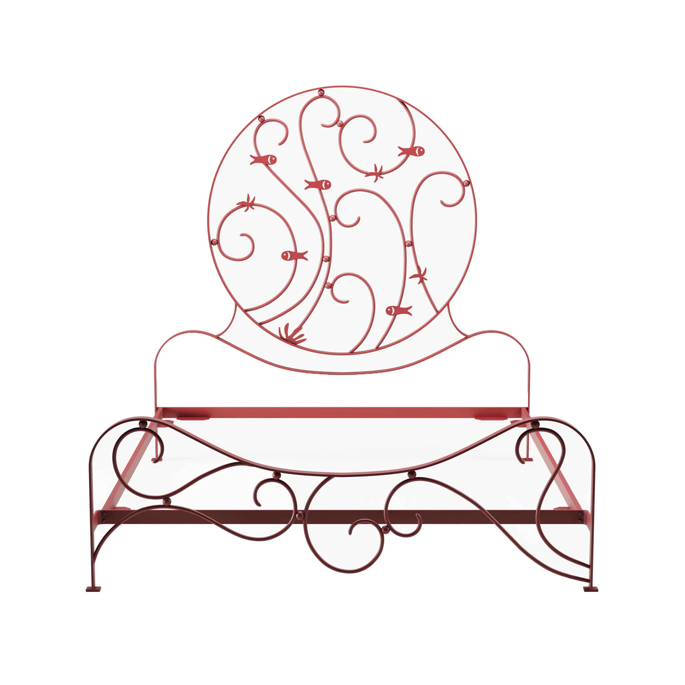 Letto in Ferro WAVE di Maria Christina Hamel per MikroDesign