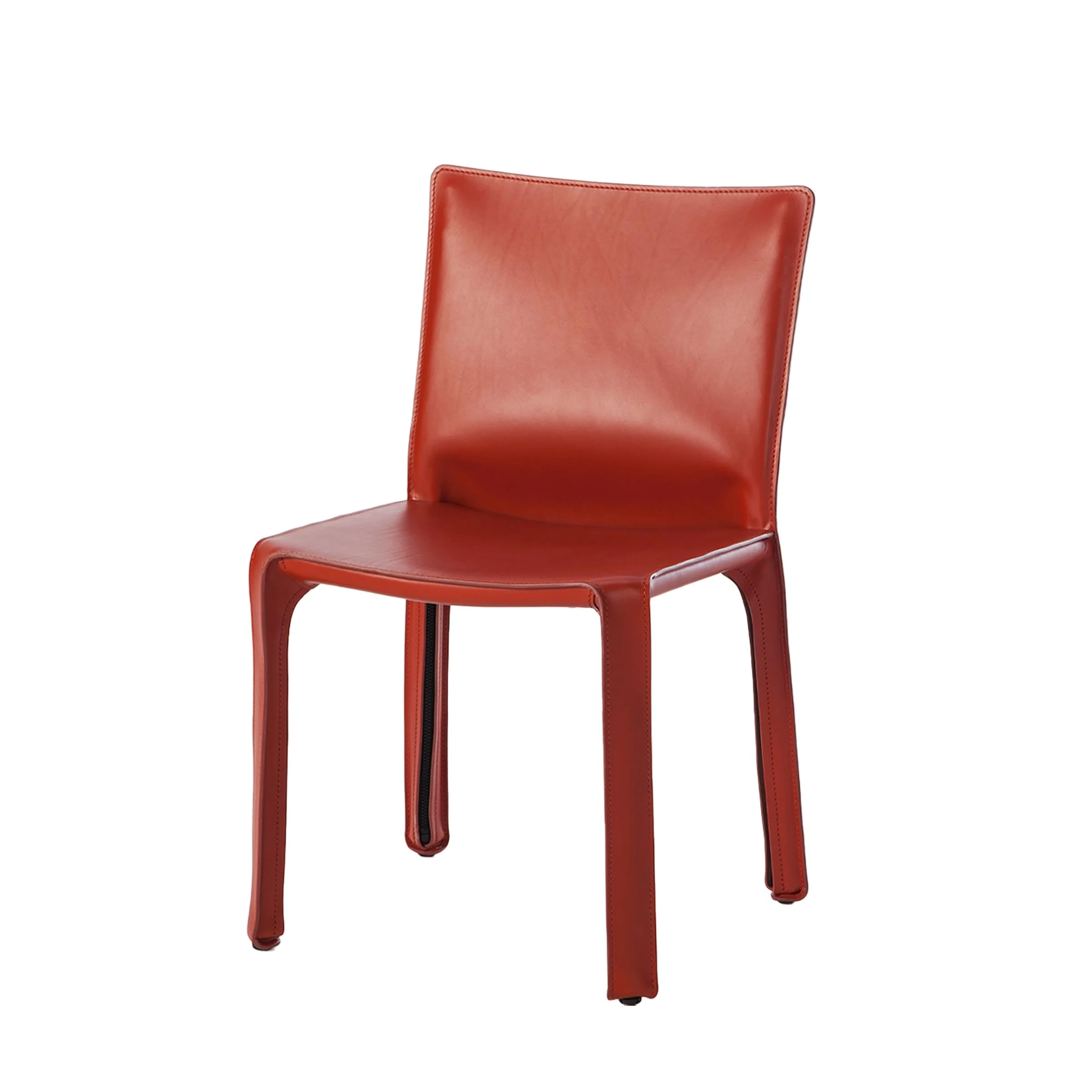 Sedia in Pelle CAB 412, di Mario Bellini per Cassina