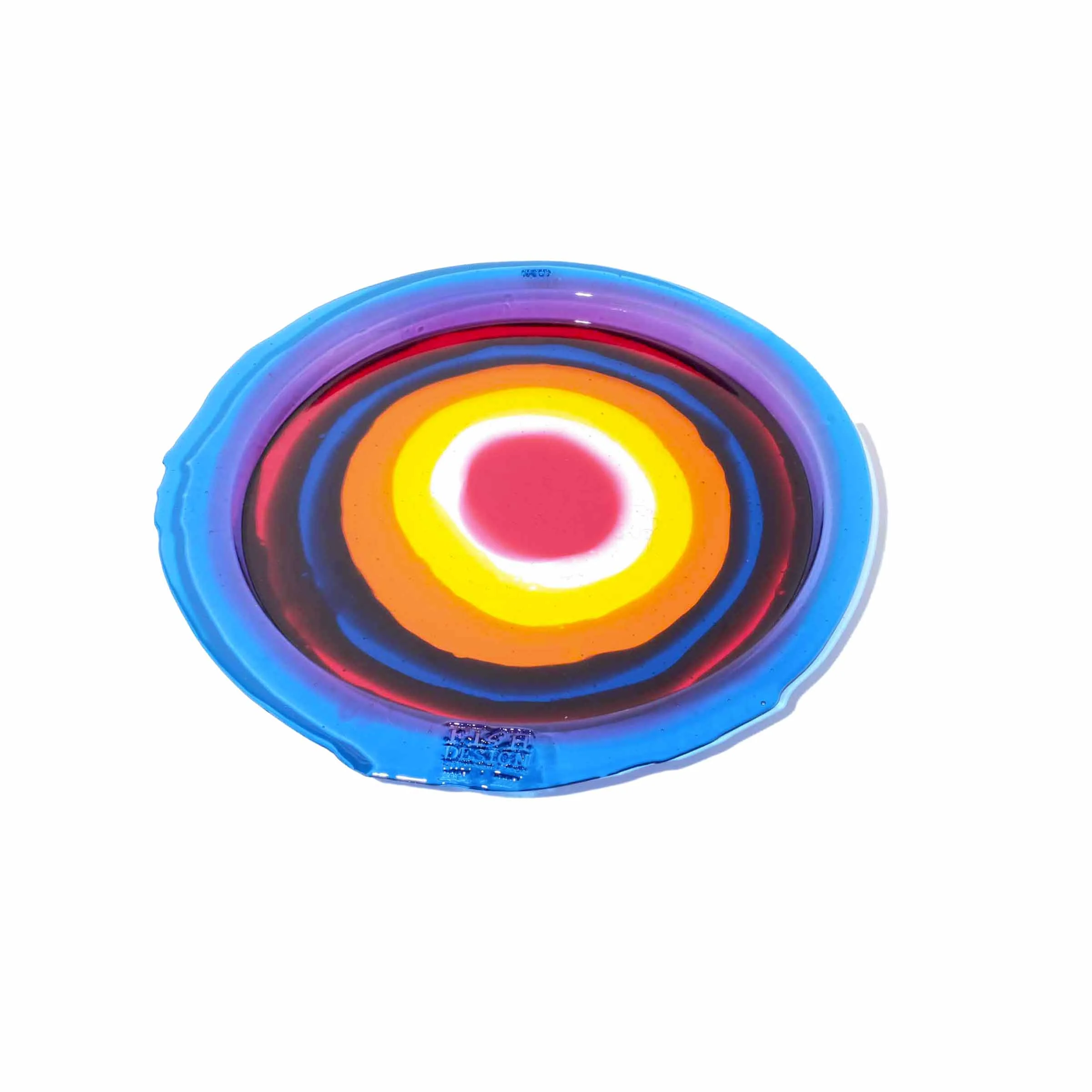 Vassoio rotondo in resina TRY TRAY EXTRA COLOR di Gaetano Pesce per Fish Design
