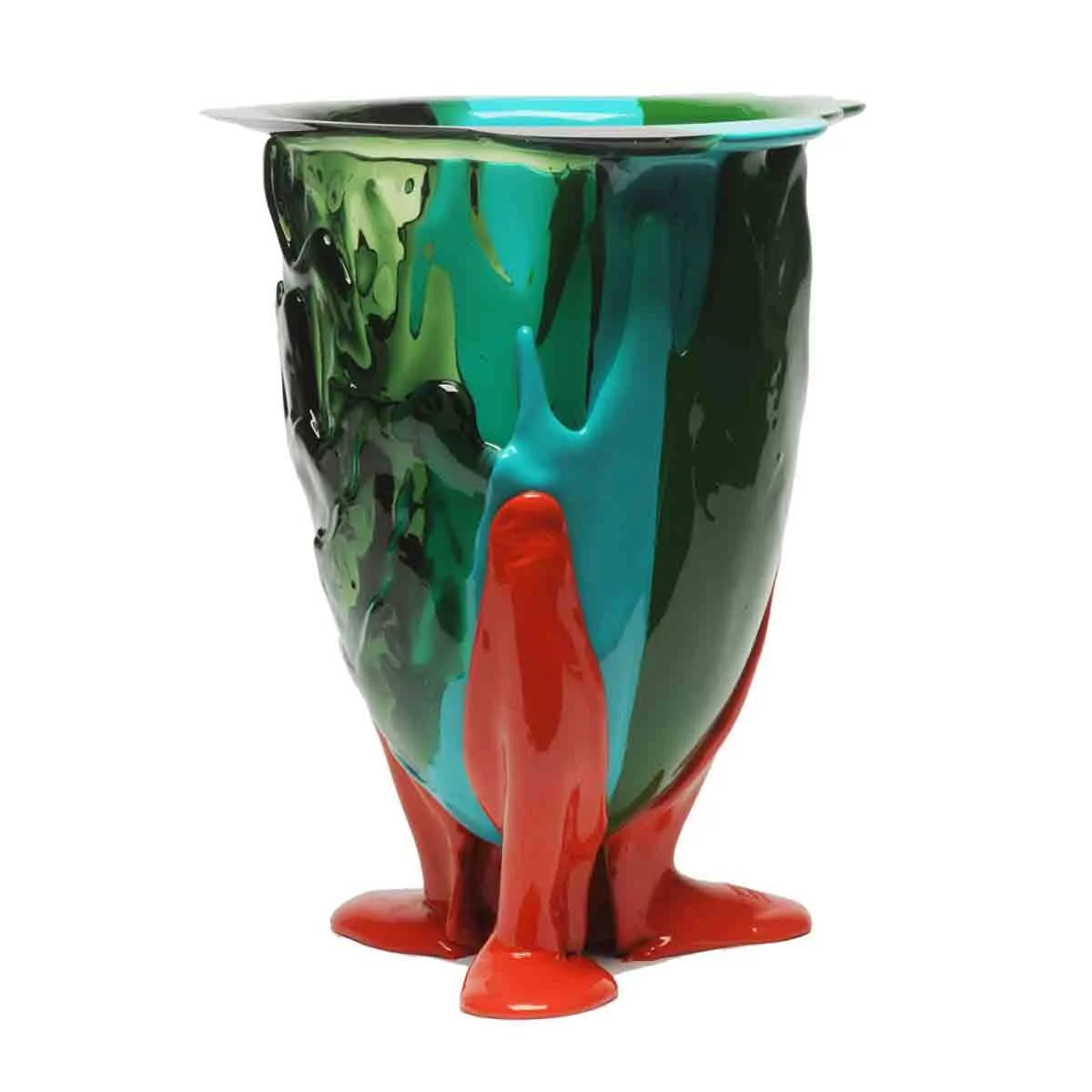Vaso in Resina AMAZONIA Verde di Gaetano Pesce per Fish Design