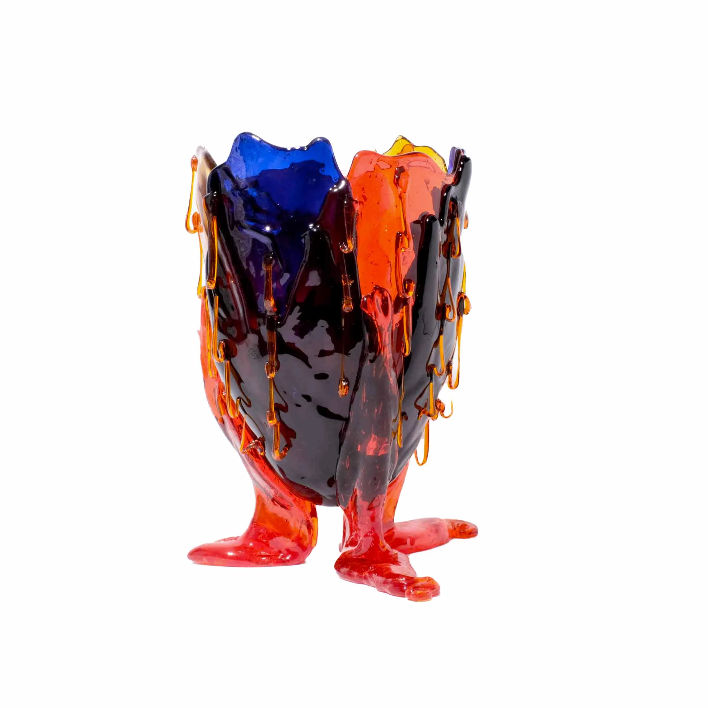 Vaso in Resina CLEAR SPECIAL EXTRACOLOUR Blu di Gaetano Pesce per Fish Design
