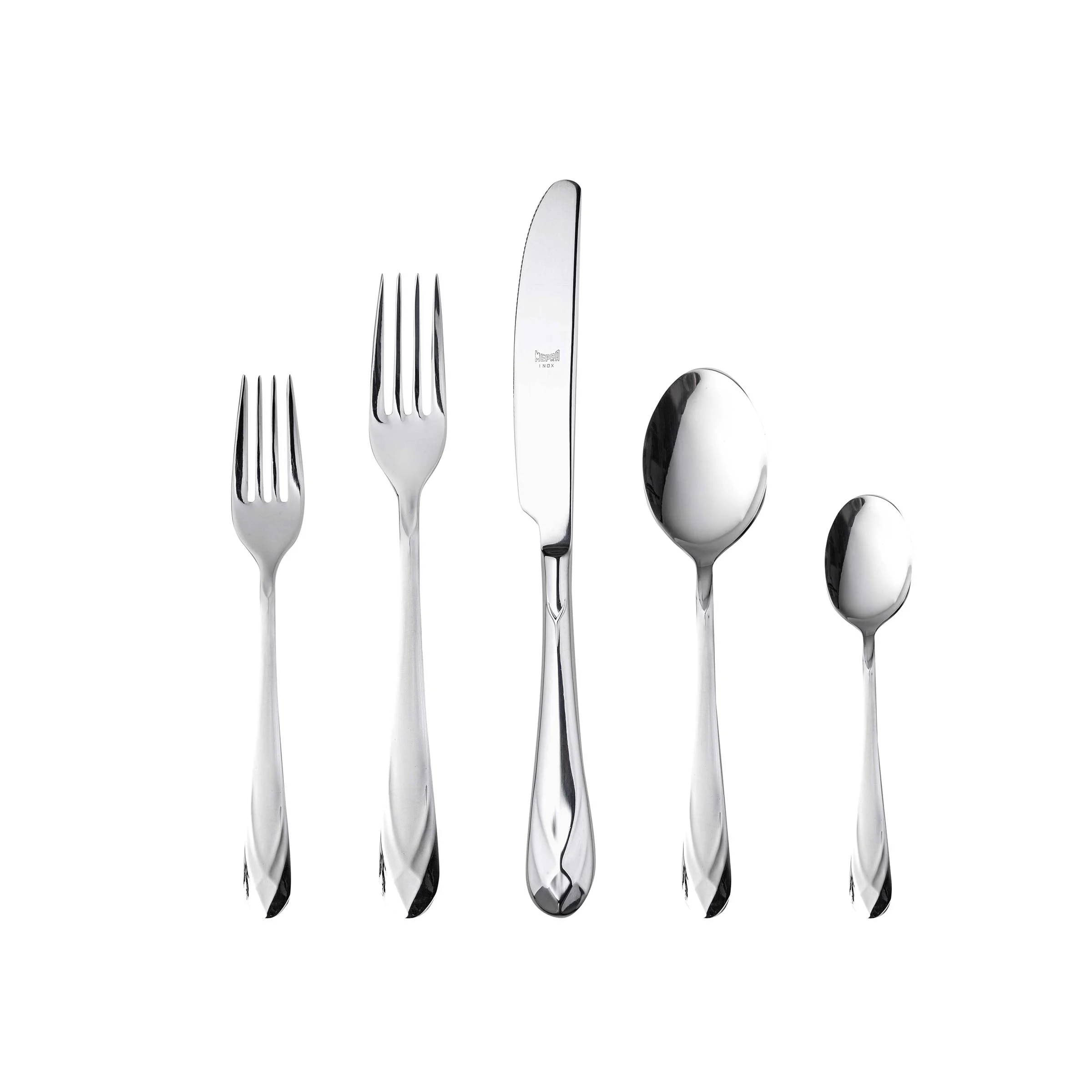 Posate in Acciaio Inossidabile DIAMANTE Set di Settantacinque di Mepra