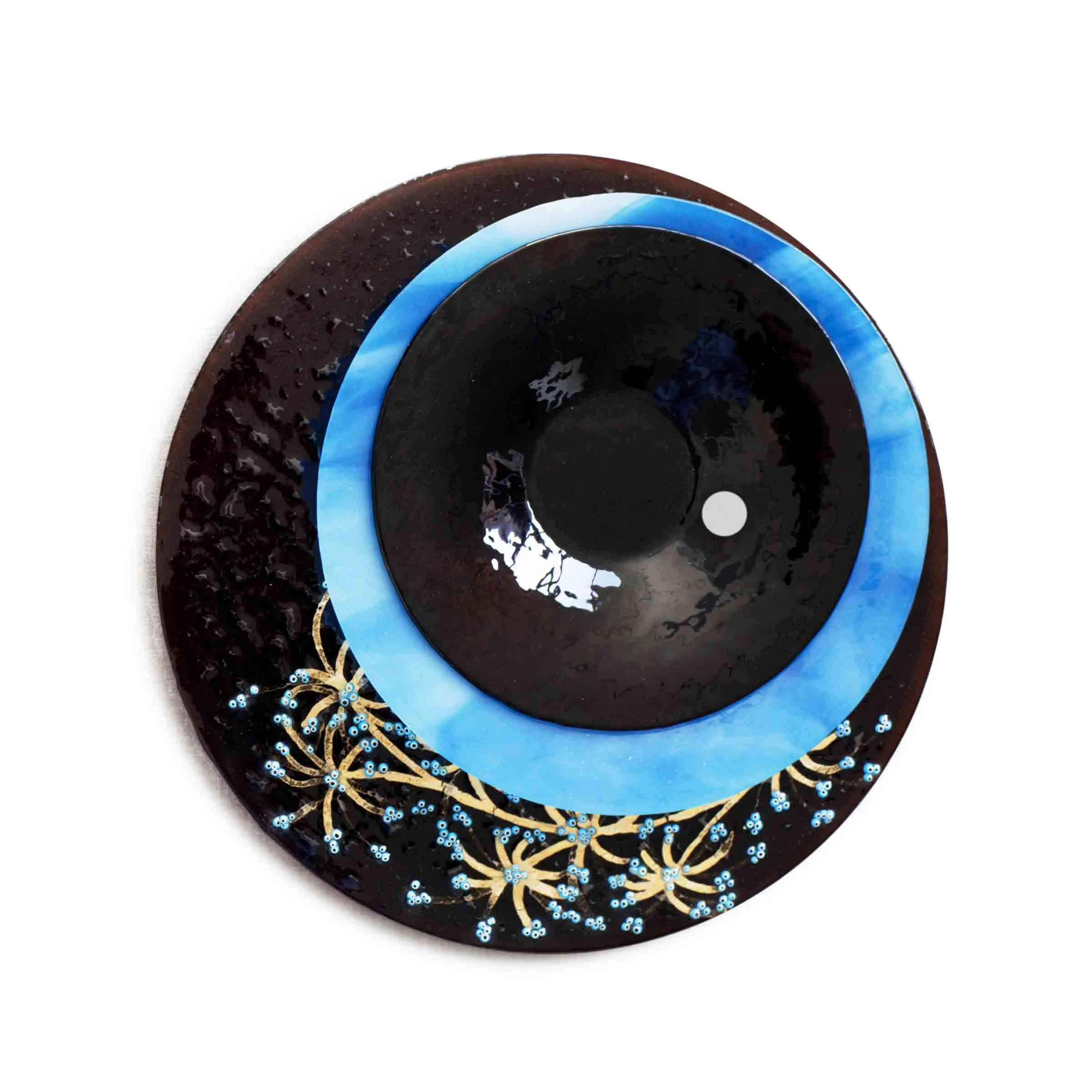 Servizio di Piatti in Vetro di Murano Set ORIENTE Brown di D.i. Più Andretto Design