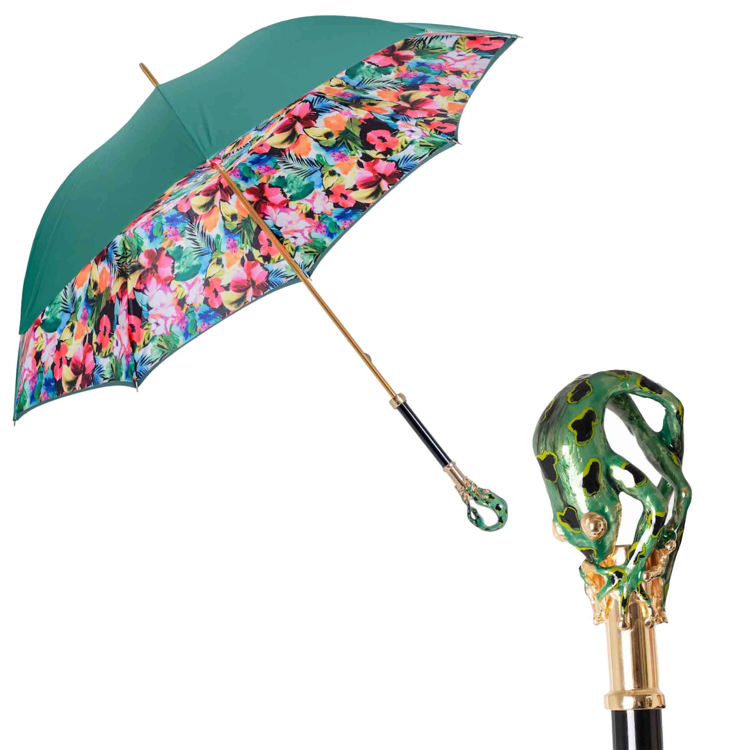 Ombrello FROG con Manico in Ottone Smaltato di Pasotti