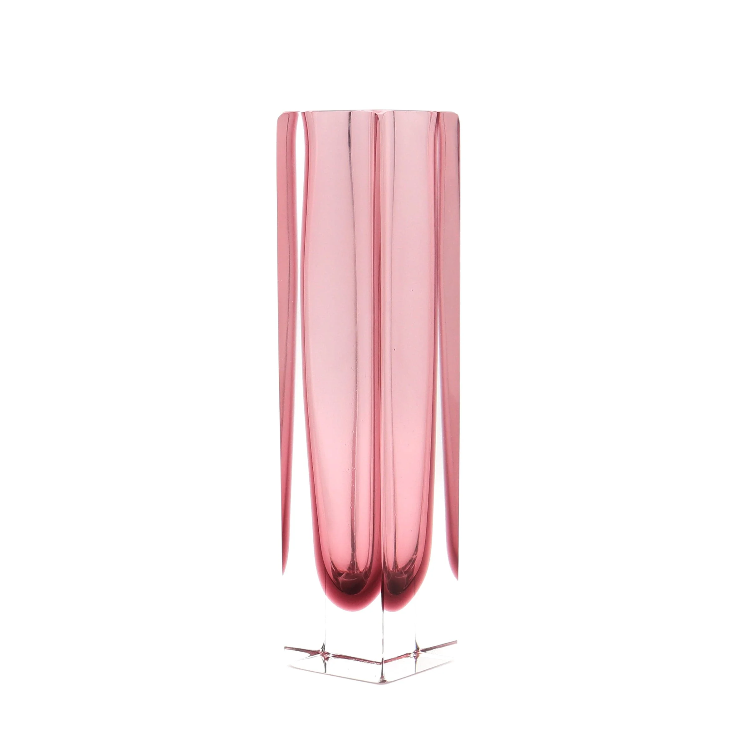 Vaso in Vetro di Murano SQUARE Ametista di Alessandro Mandruzzato