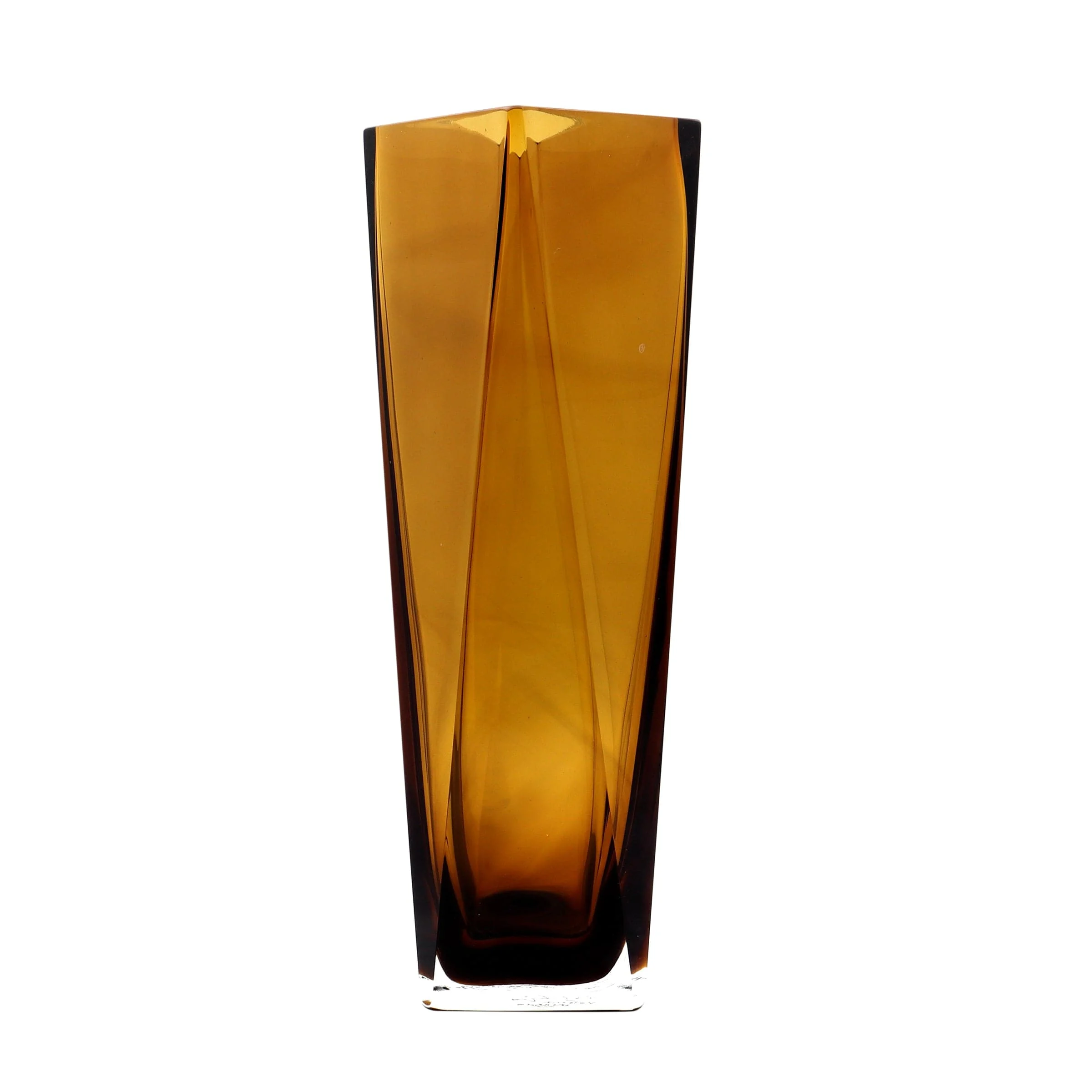 Vaso in Vetro di Murano TULIP XL Tabacco di Alessandro Mandruzzato