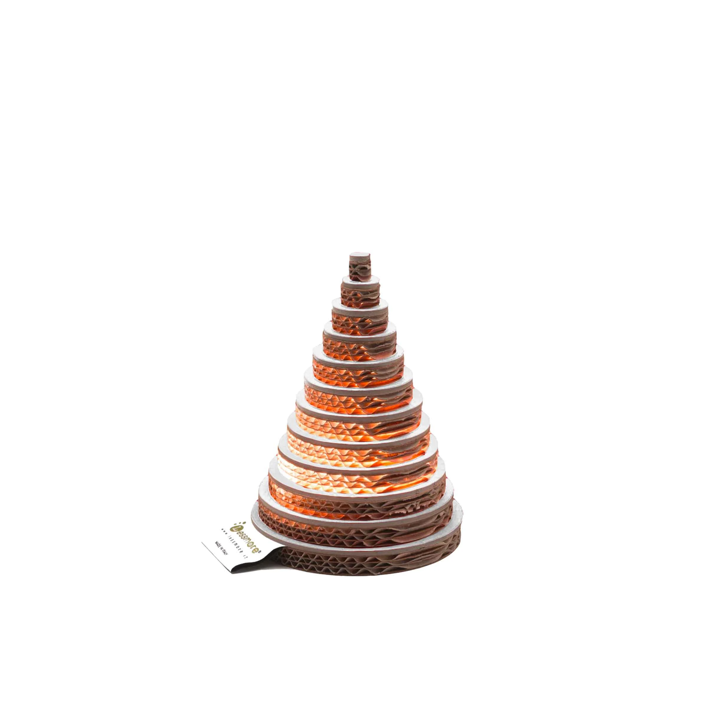 Albero di Natale sostenibile in cartone 3D 22 cm