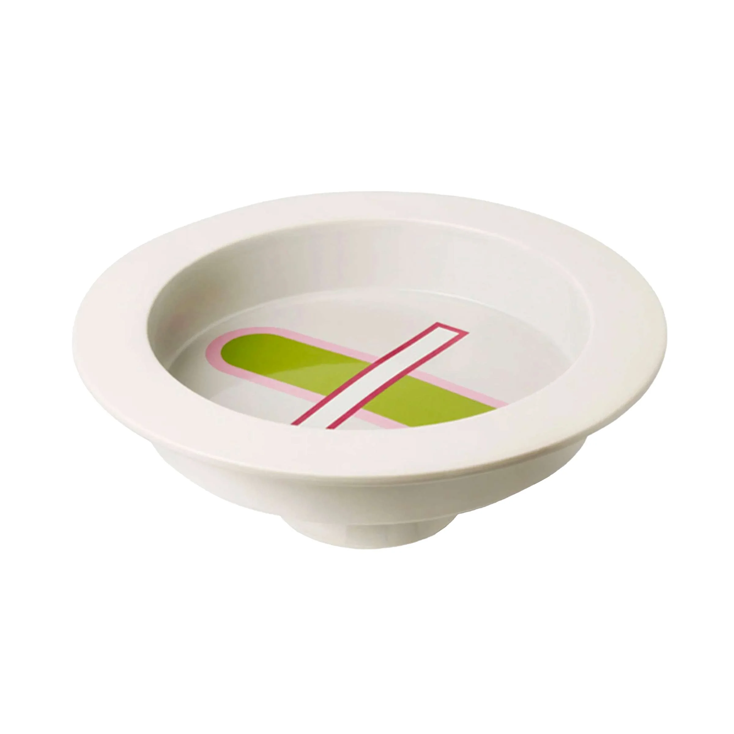 Centrotavola in Ceramica BOLO Bianco di Karim Rashid per Bitossi Ceramiche - Edizione Limitata