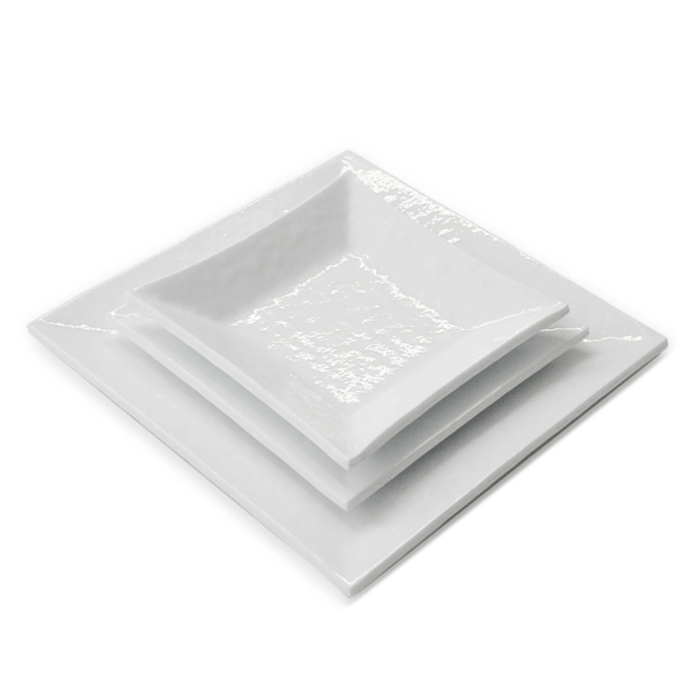 Servizio di Piatti in Vetro di Murano TOTAL WHITE di D.i. Più Andretto Design