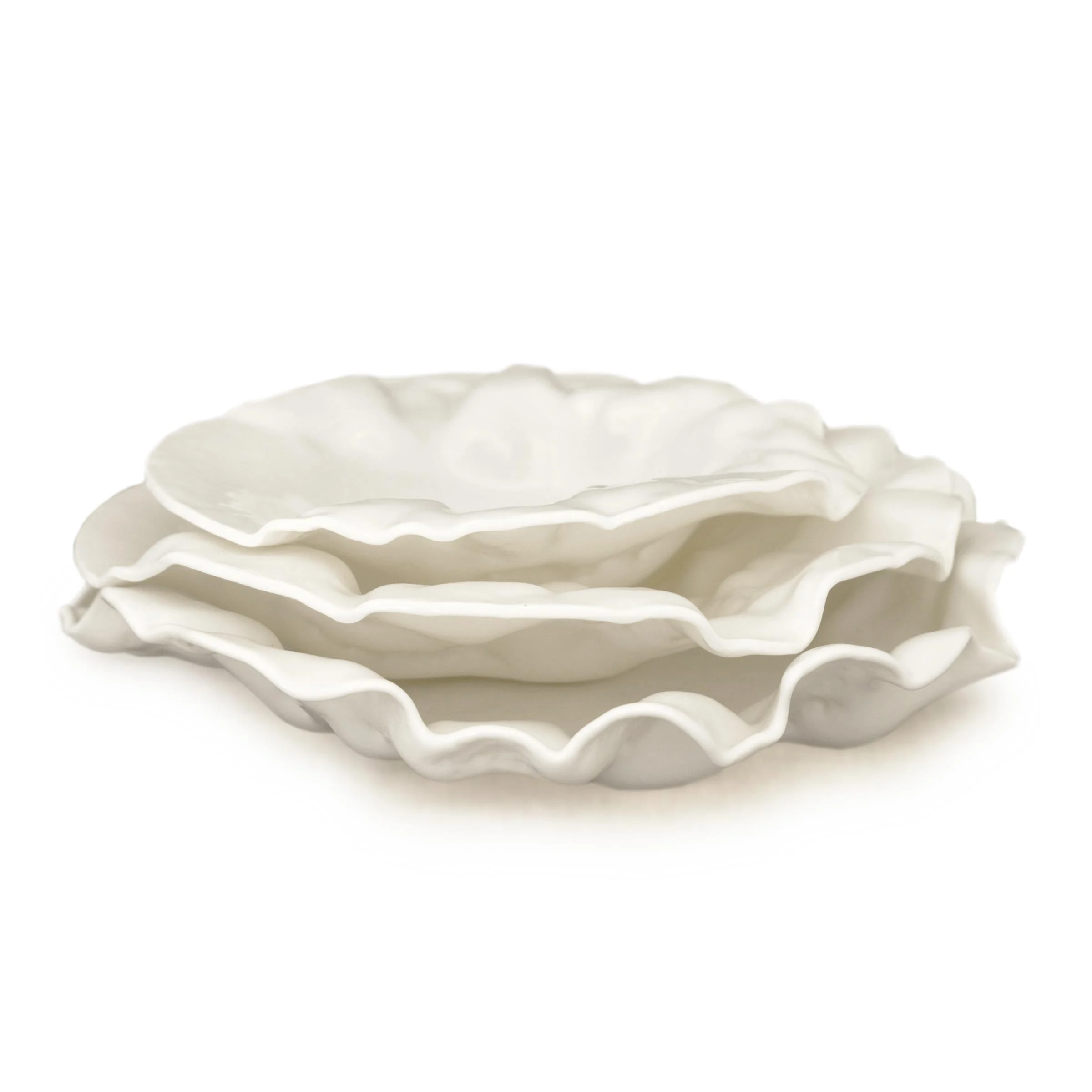 Servizio di Piatti in Vetro di Murano STROPICCIATO di D.i. Più Andretto Design